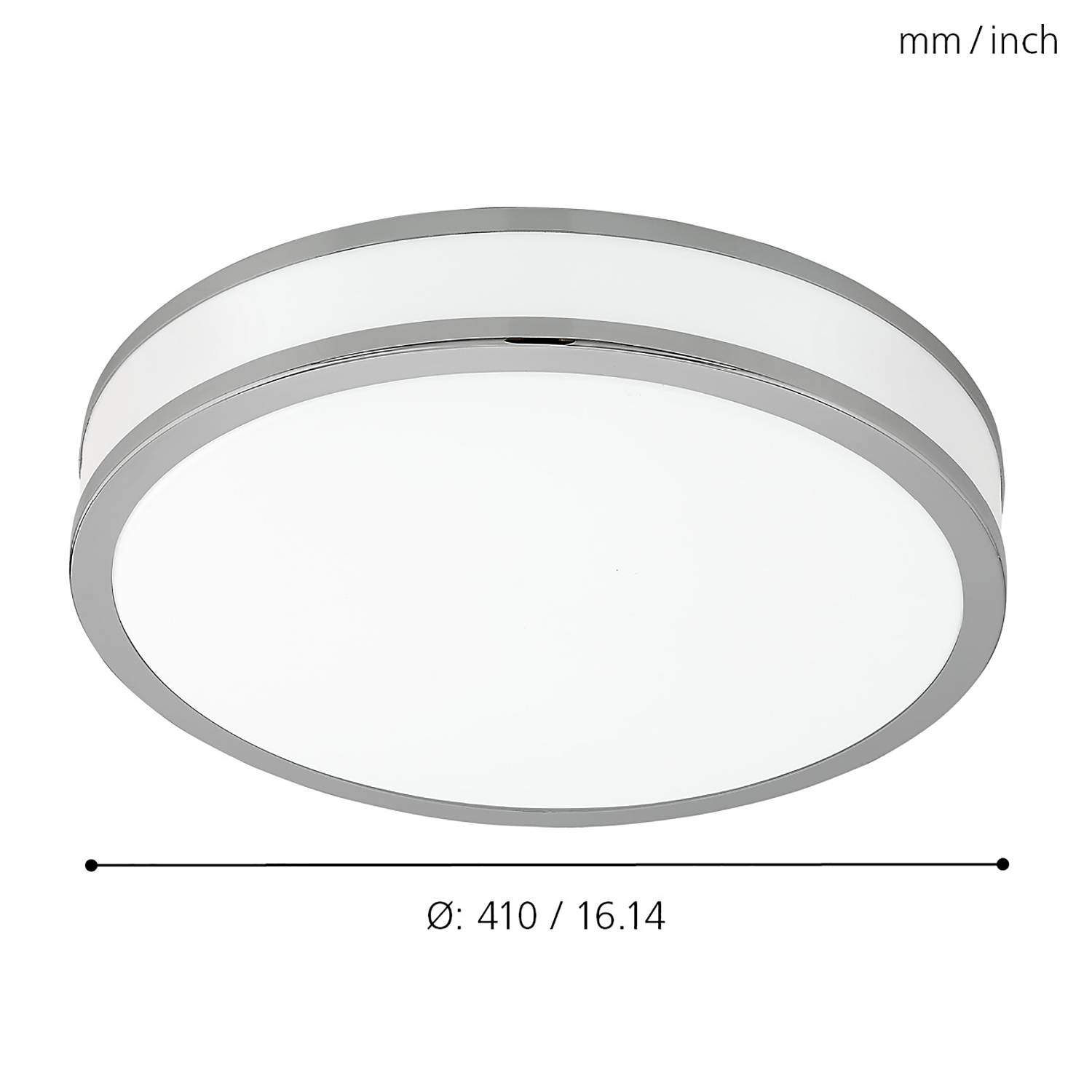 LED wall light Palermo I White Ø 41cm