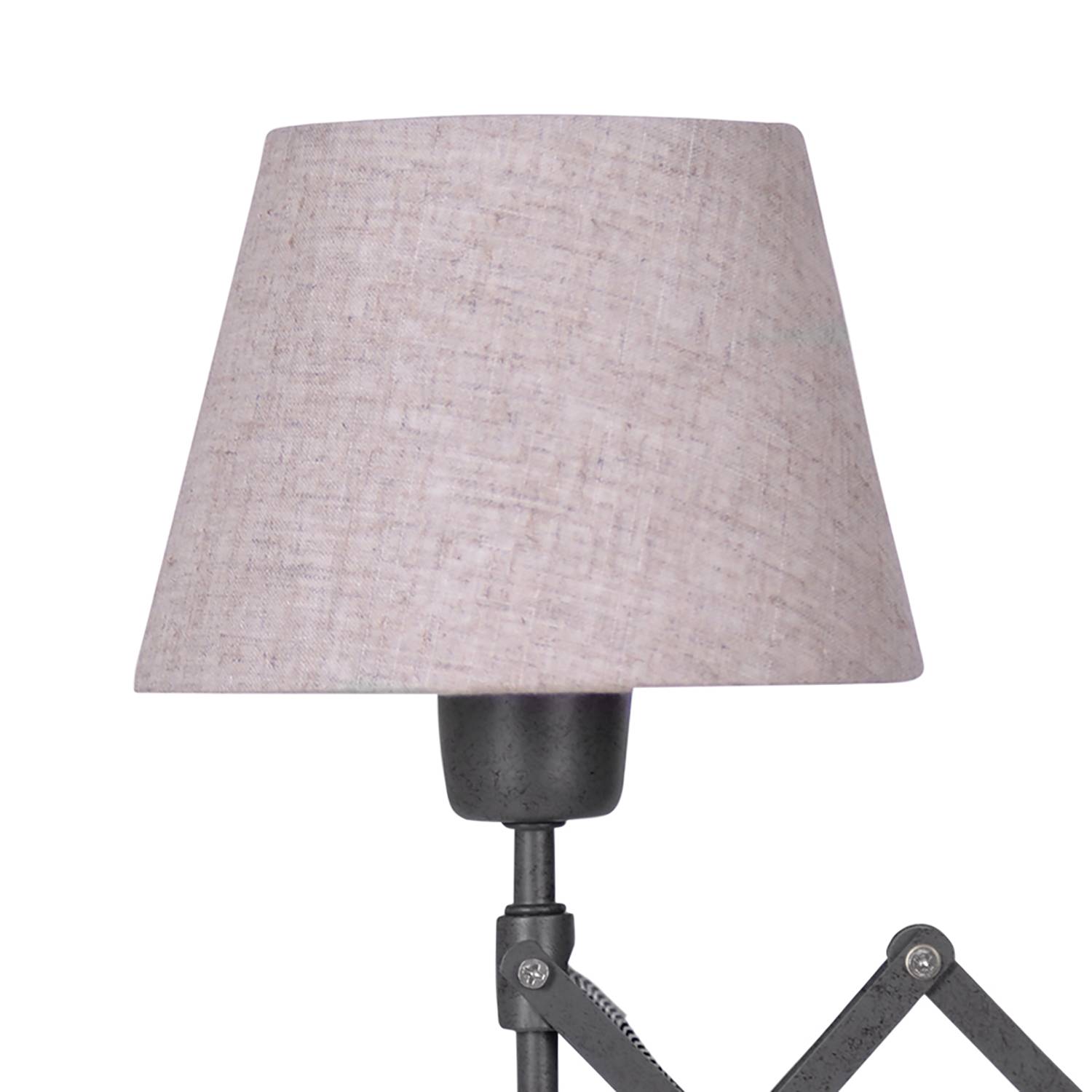 Adrienne Wall Lamp Cotton Fabric Stainless Steel 1-Light