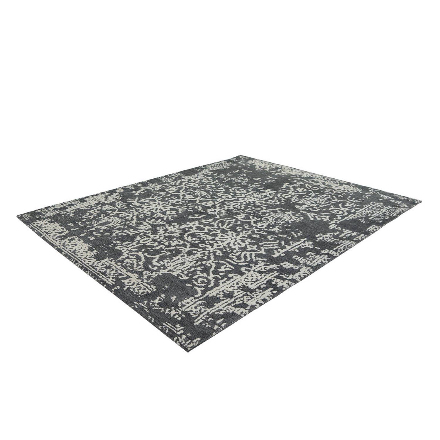 River 130 Anthracite short pile rug 80 x 150 cm