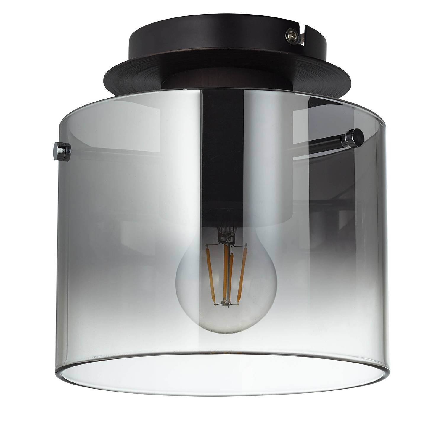 Ceiling light Beth mirror glass aluminum 1-light