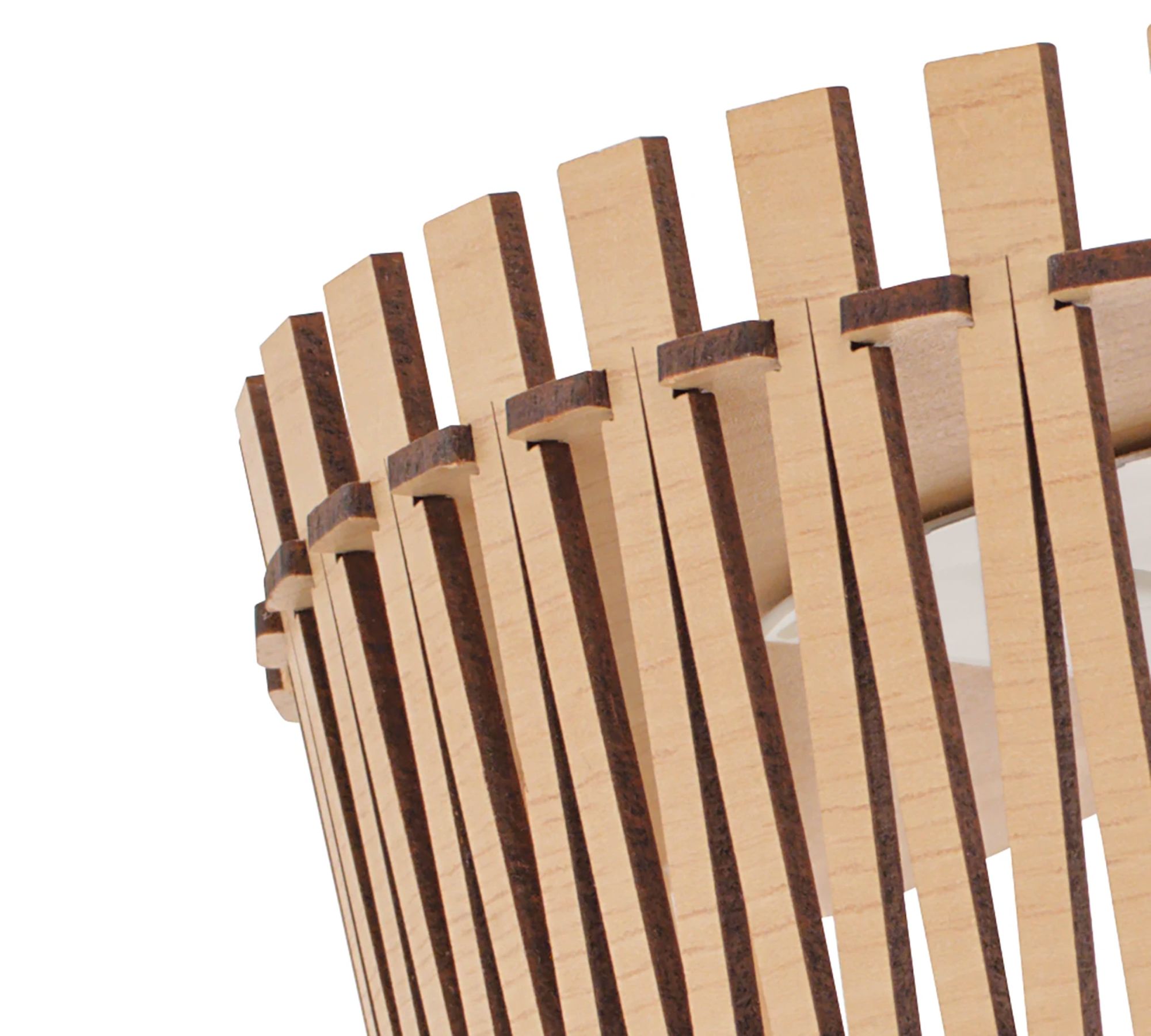 Wall lamp Sendero Wood / Steel 1-light Beige