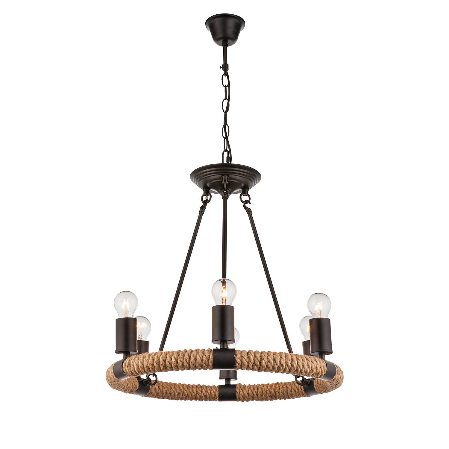 Pendant lamp Ulleu IV plant leaf iron