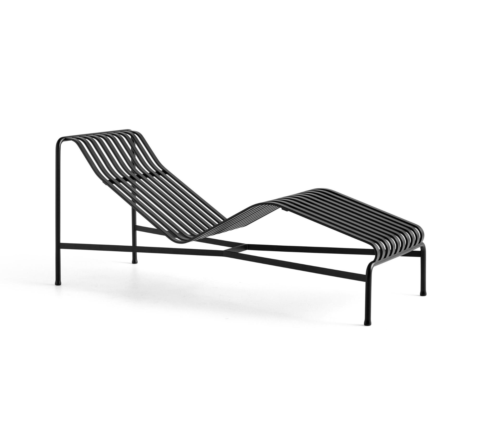Palissade Chaise Lounge Anthrazit Pulverbeschichtet