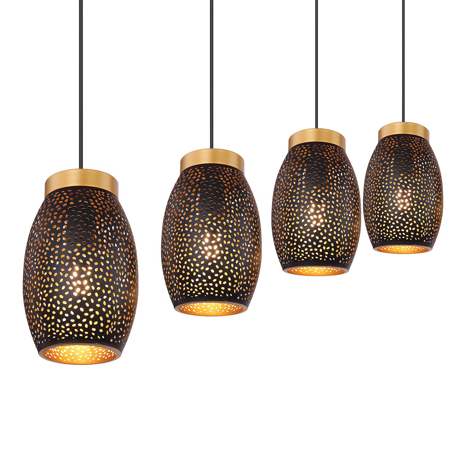 Pendant lamp Narri Iron 4-light