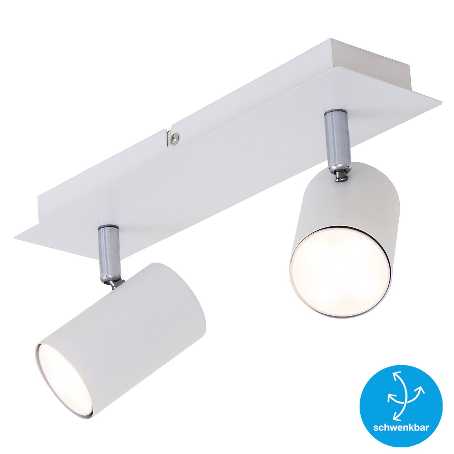 2-Flame Ceiling Light Run Iron