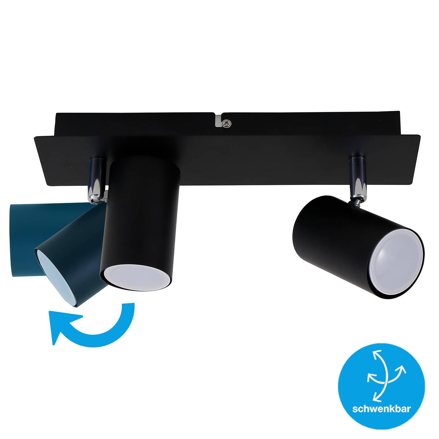 2-Flame Ceiling Lamp Run Iron