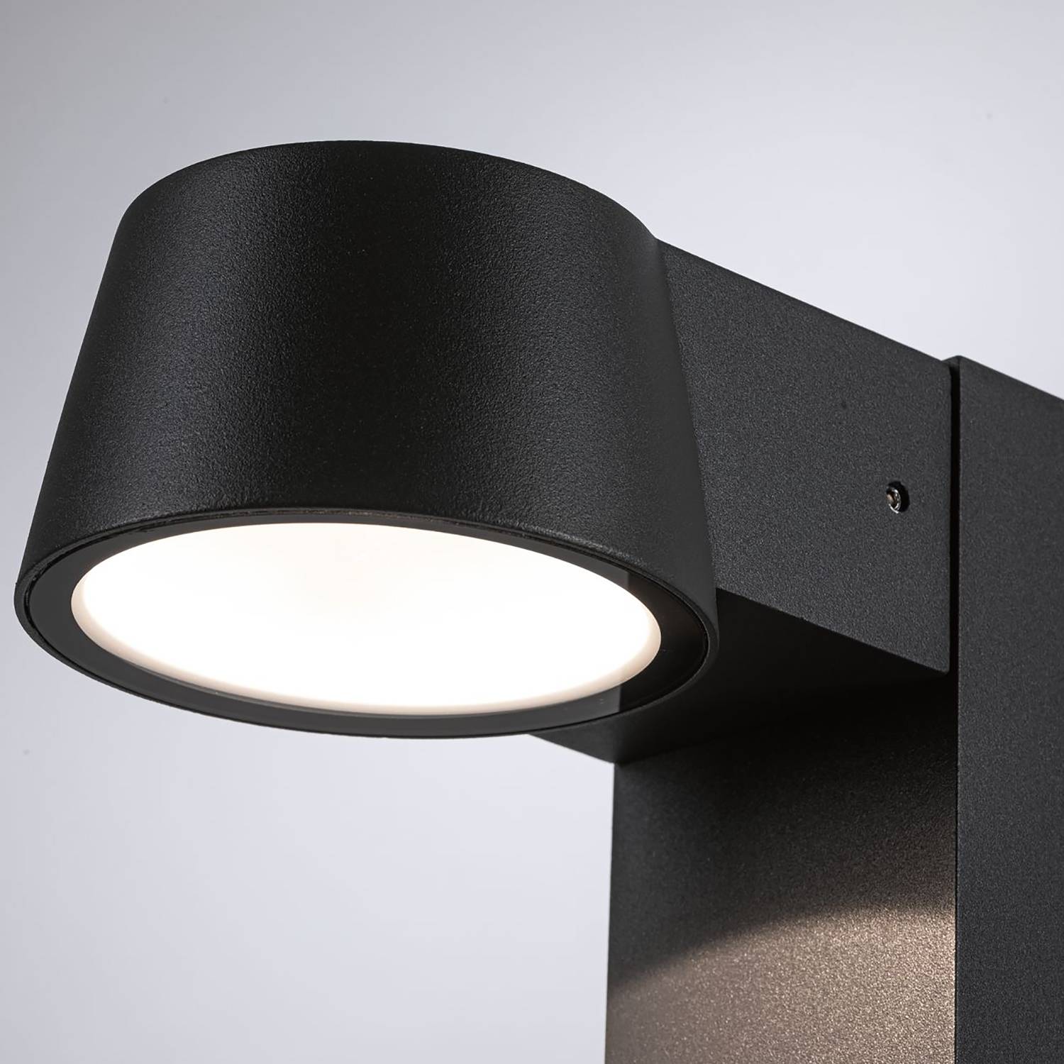 Capea Black Aluminum Bollard Light