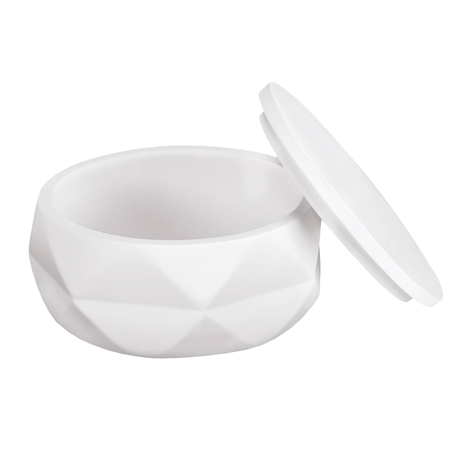 Crackle Jar White