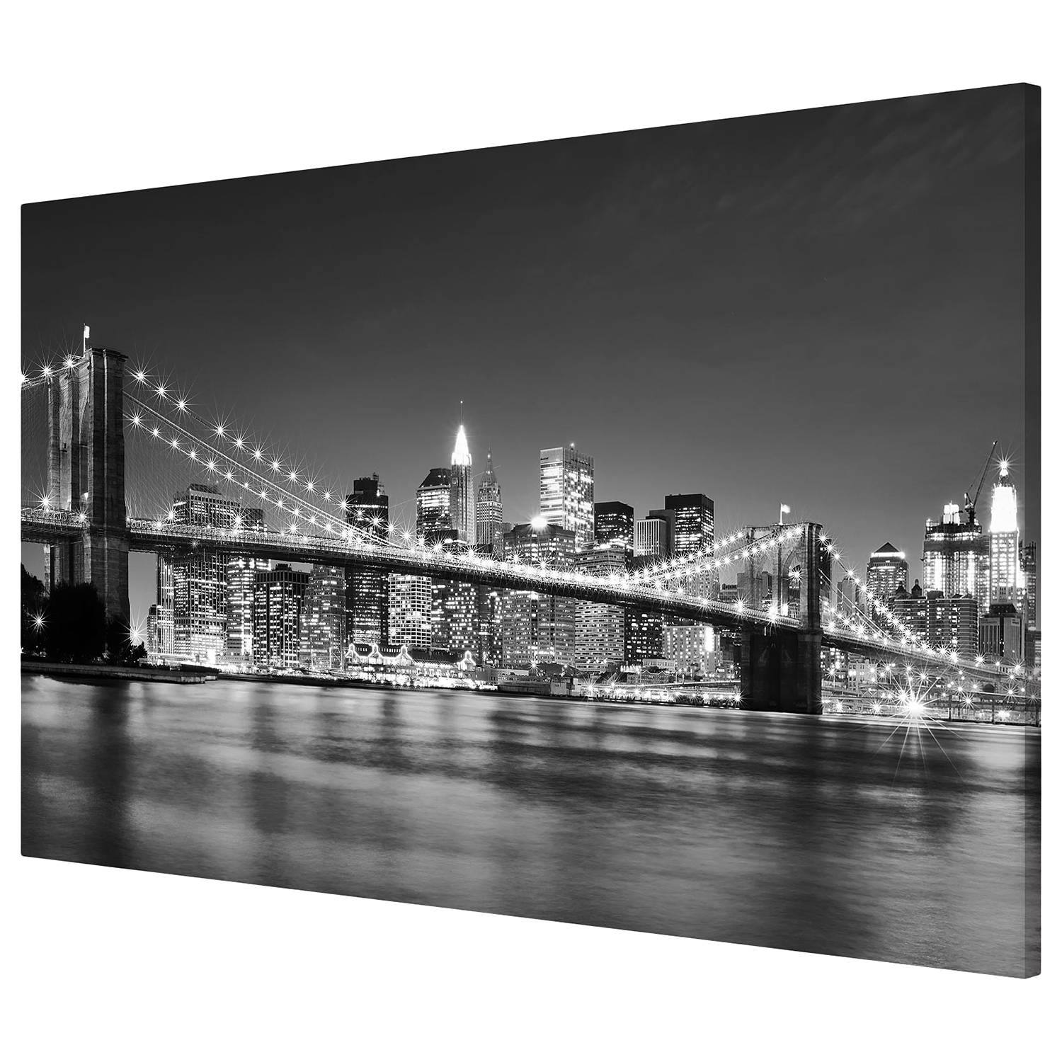 Memoboard Nighttime Manhattan Bridge II, Steel/Vinyl