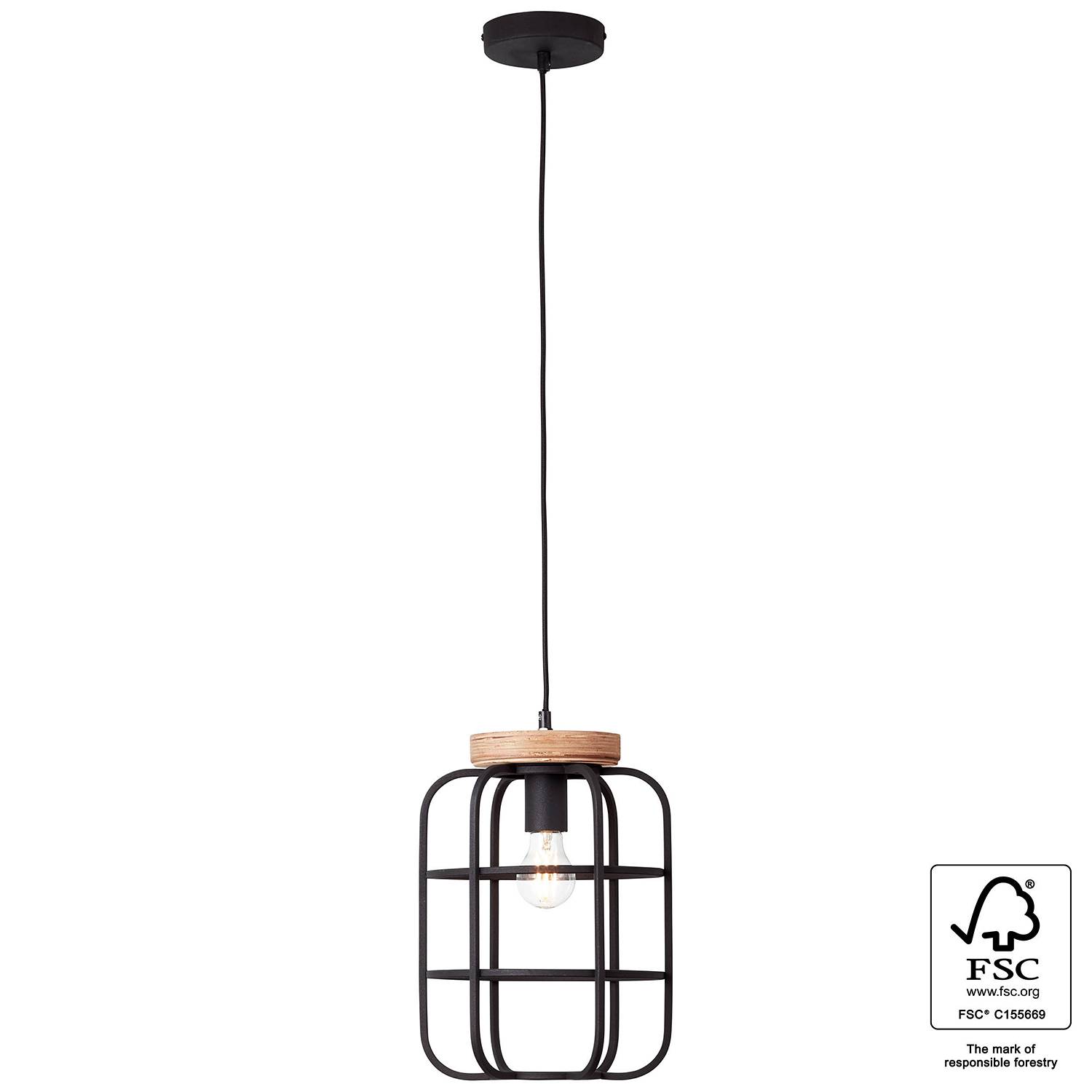 Pendant lamp Gwen I Black