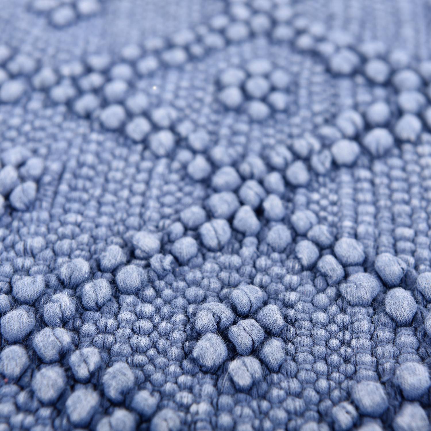 Bath mat cotton blue 70 x 120 cm