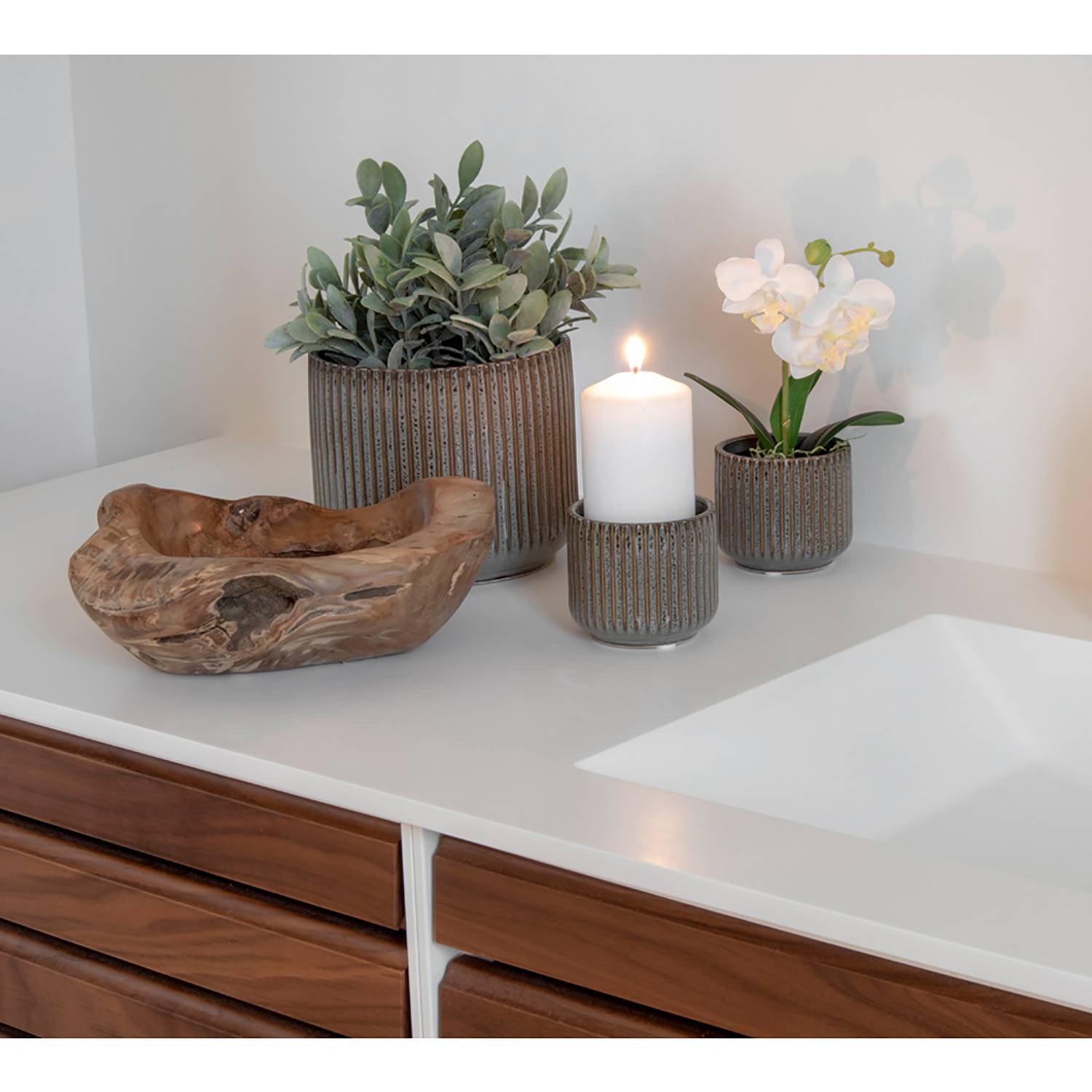 Bowl Rio Teak Wood Brown Ø 30cm