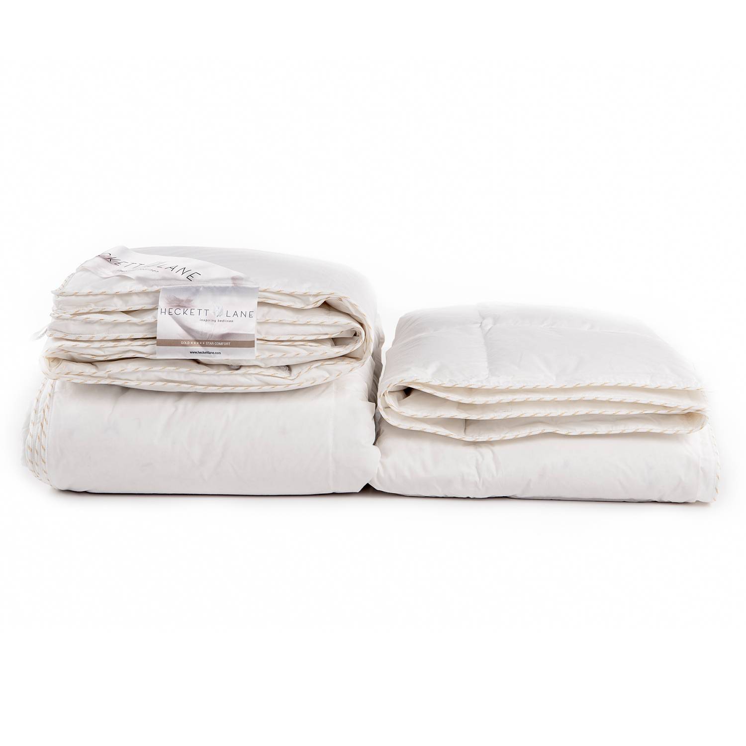 4-Seasons Down Comforter Gold White