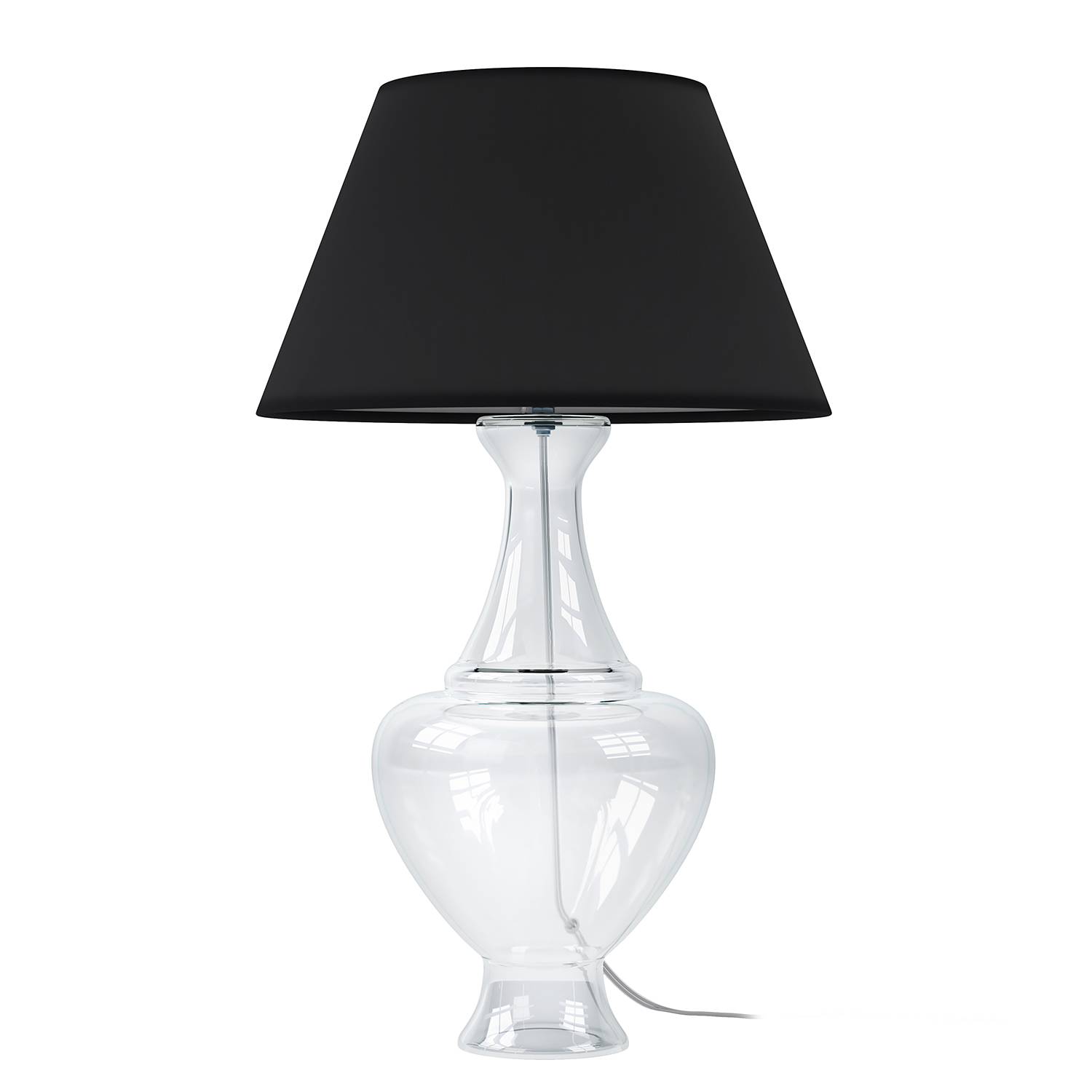 Table lamp
Cotton fabric
Clear glass
1-flame