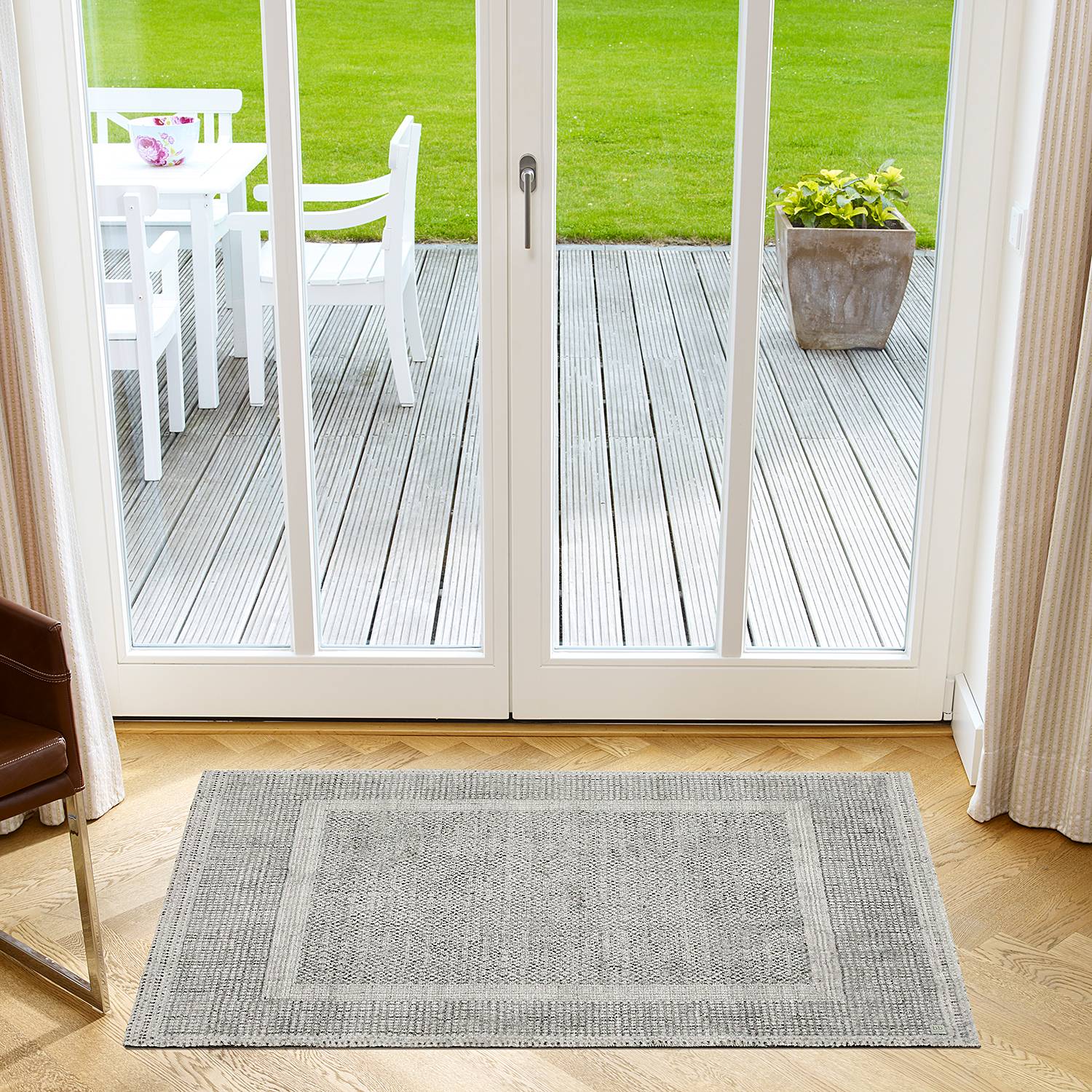 Doormat Square Silver
