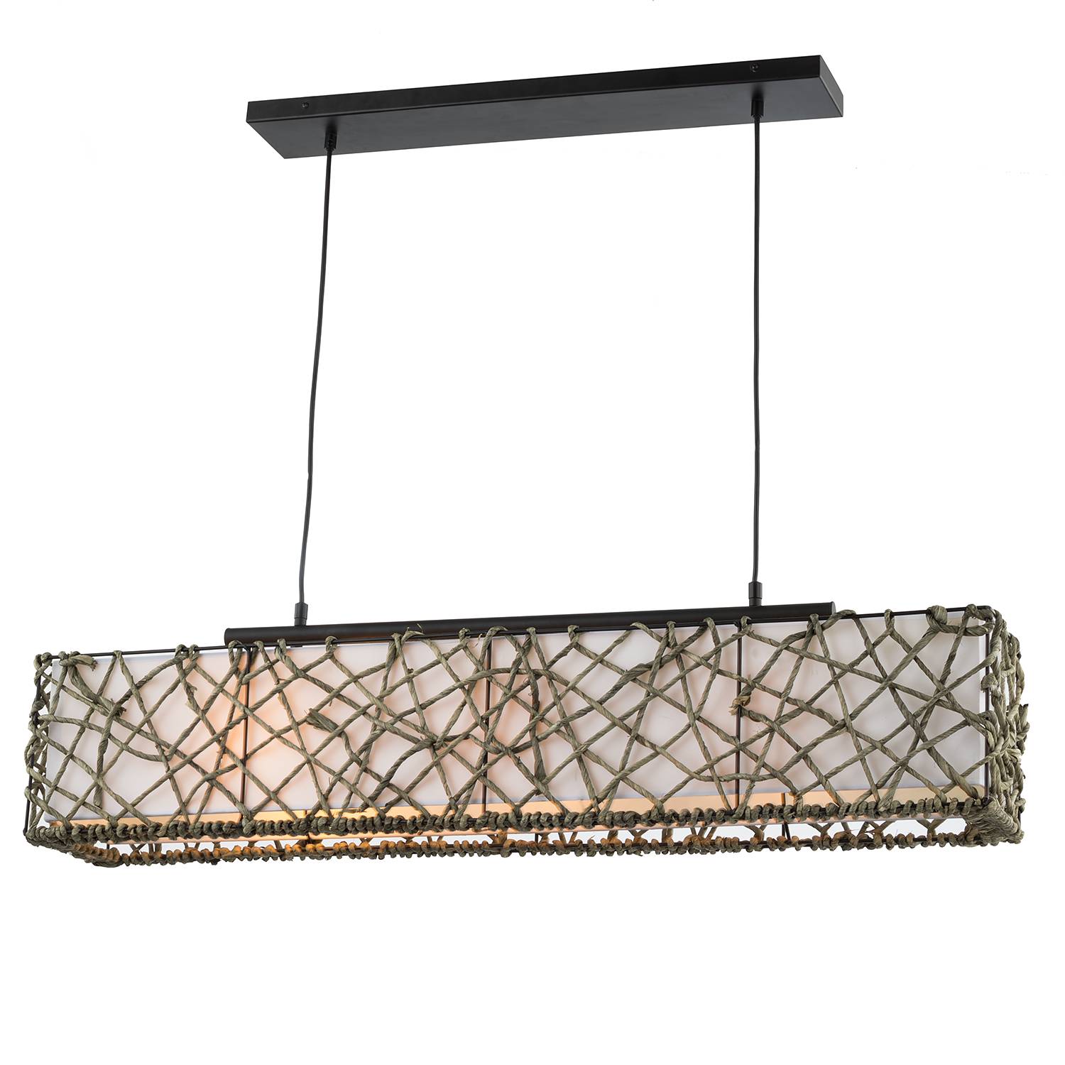 Pendant lamp Angie II 3-light Brown