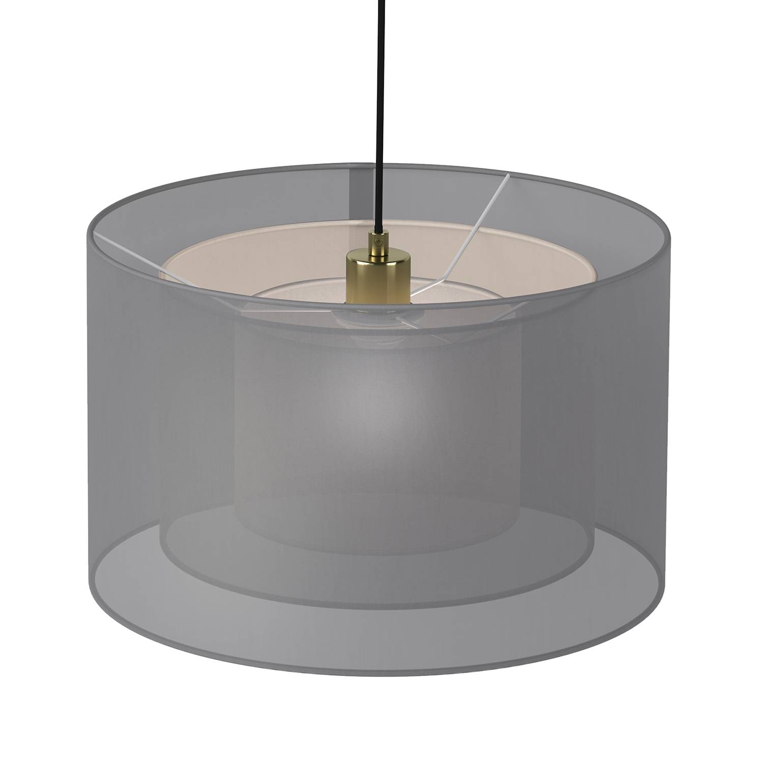 Pendant lamp Allora I 1-light Grey