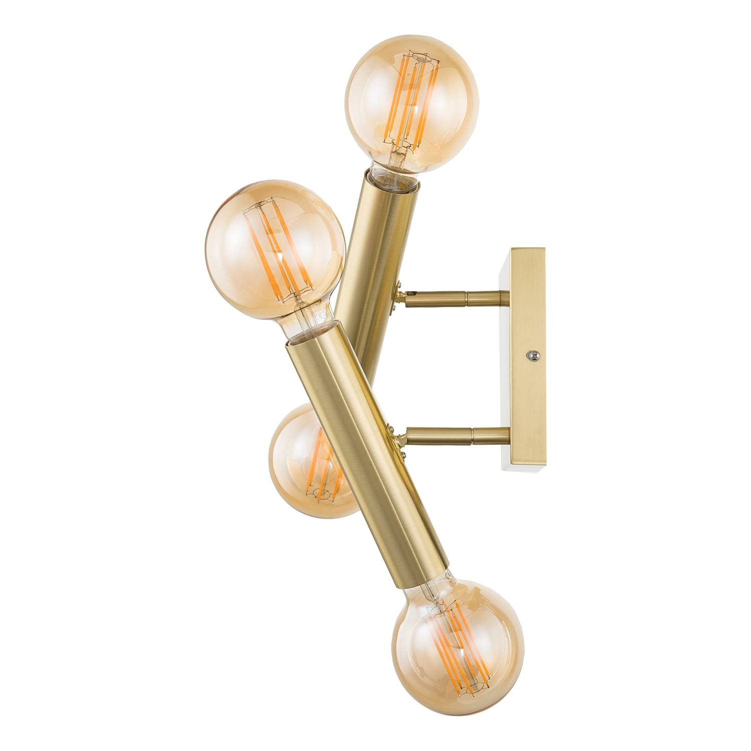 4-Flame Wall Lamp Lujan Iron