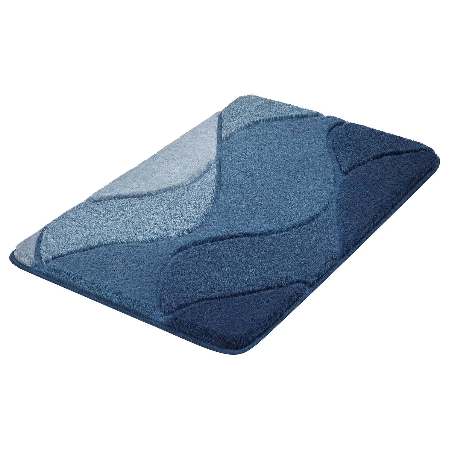 Bath mat Fiona I Polyacrylic Blue 70 x 120 cm