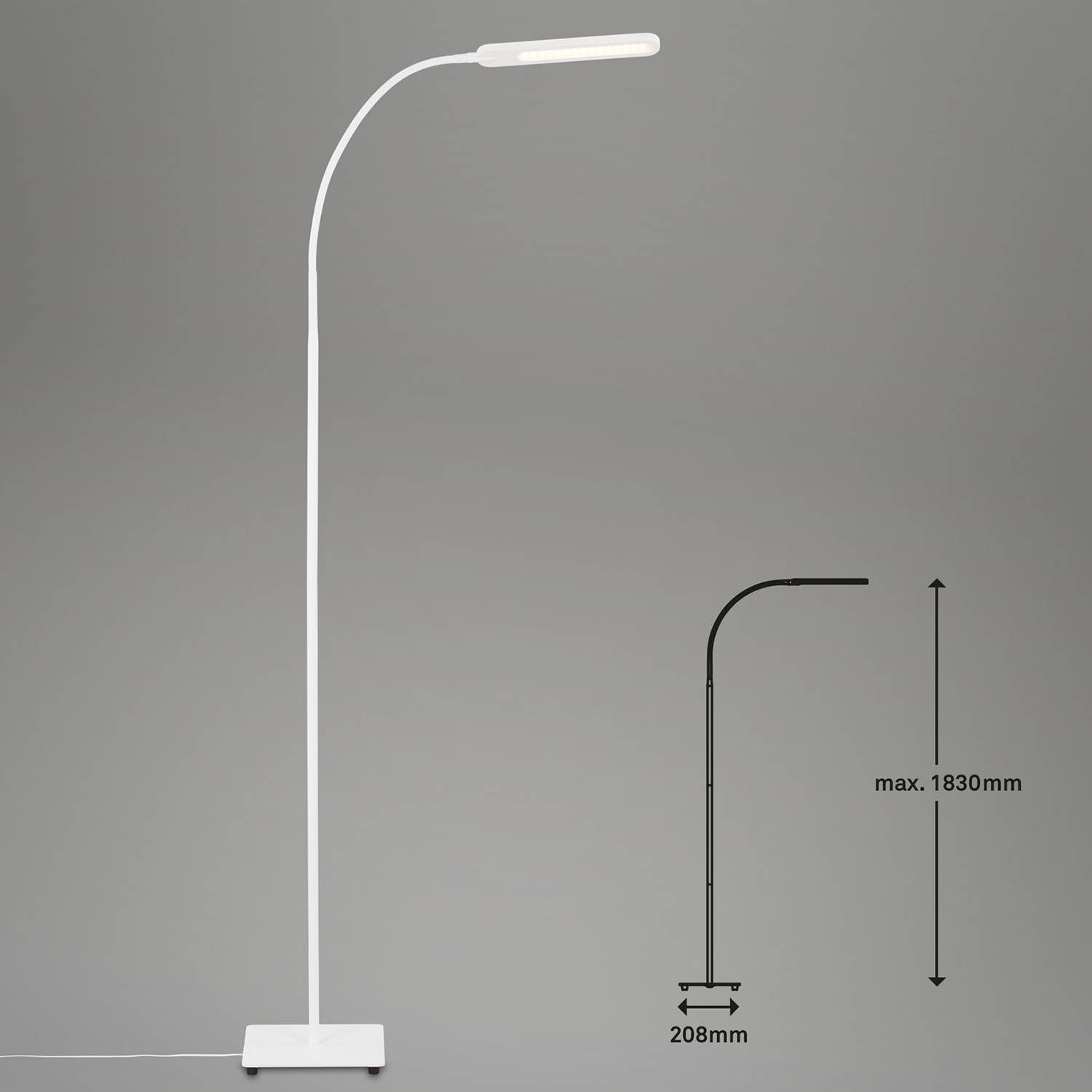LED floor lamp Servo 1-light White
