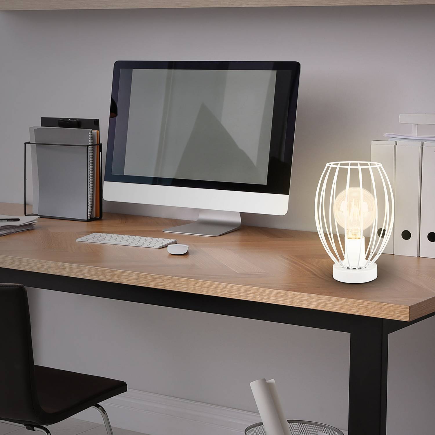 Table lamp Kago Iron White
