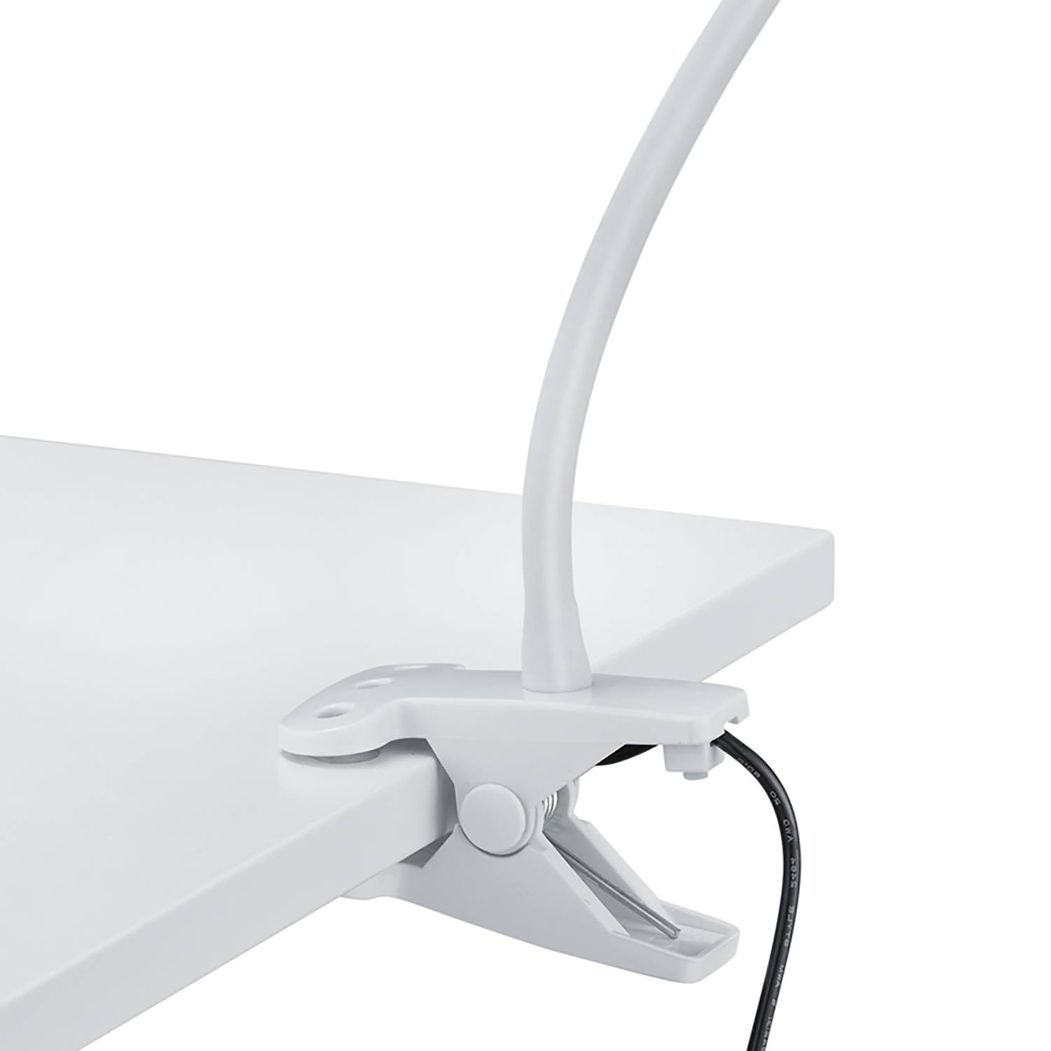 1-Flame Clamp Light Viper Polycarbonate White