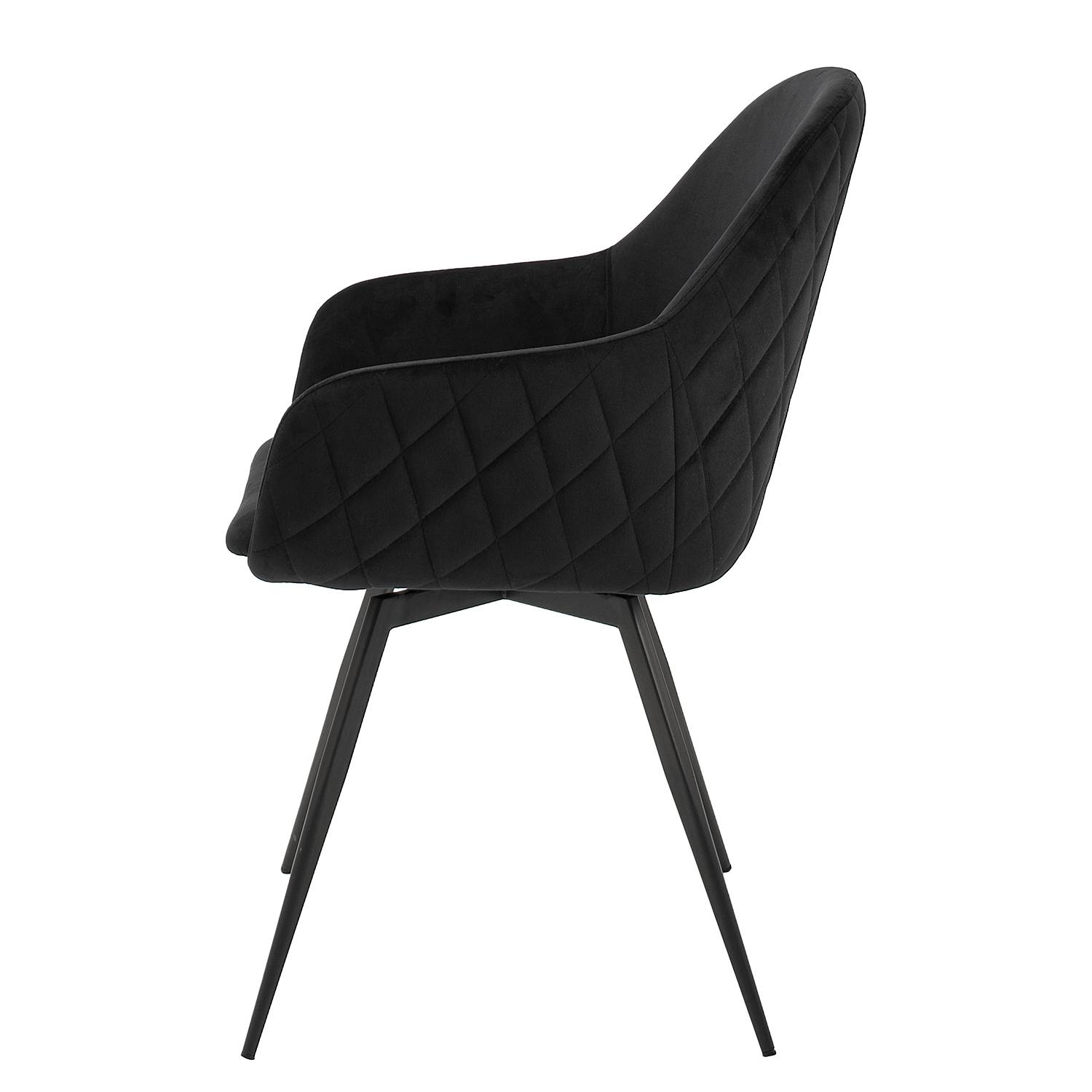 Armchair Vander Webbing Metal Black
