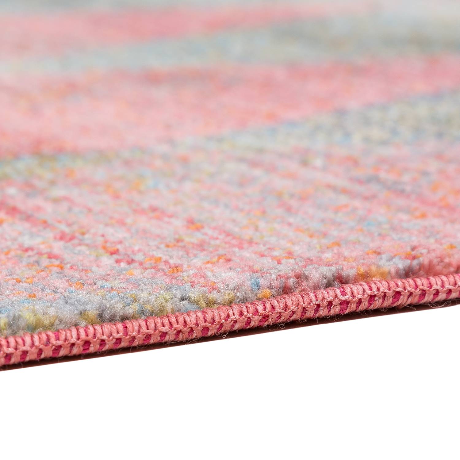 Short pile carpet Mystik X Red Green 70 x 140 cm