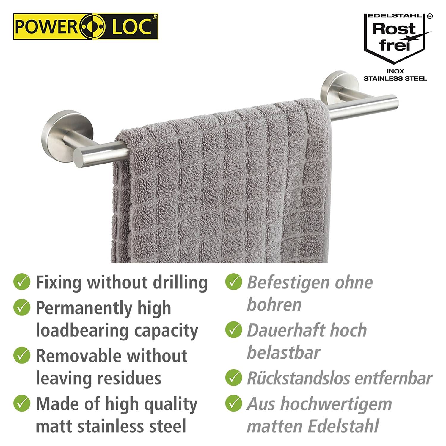 Towel rail Bosio Stainless Steel Matt