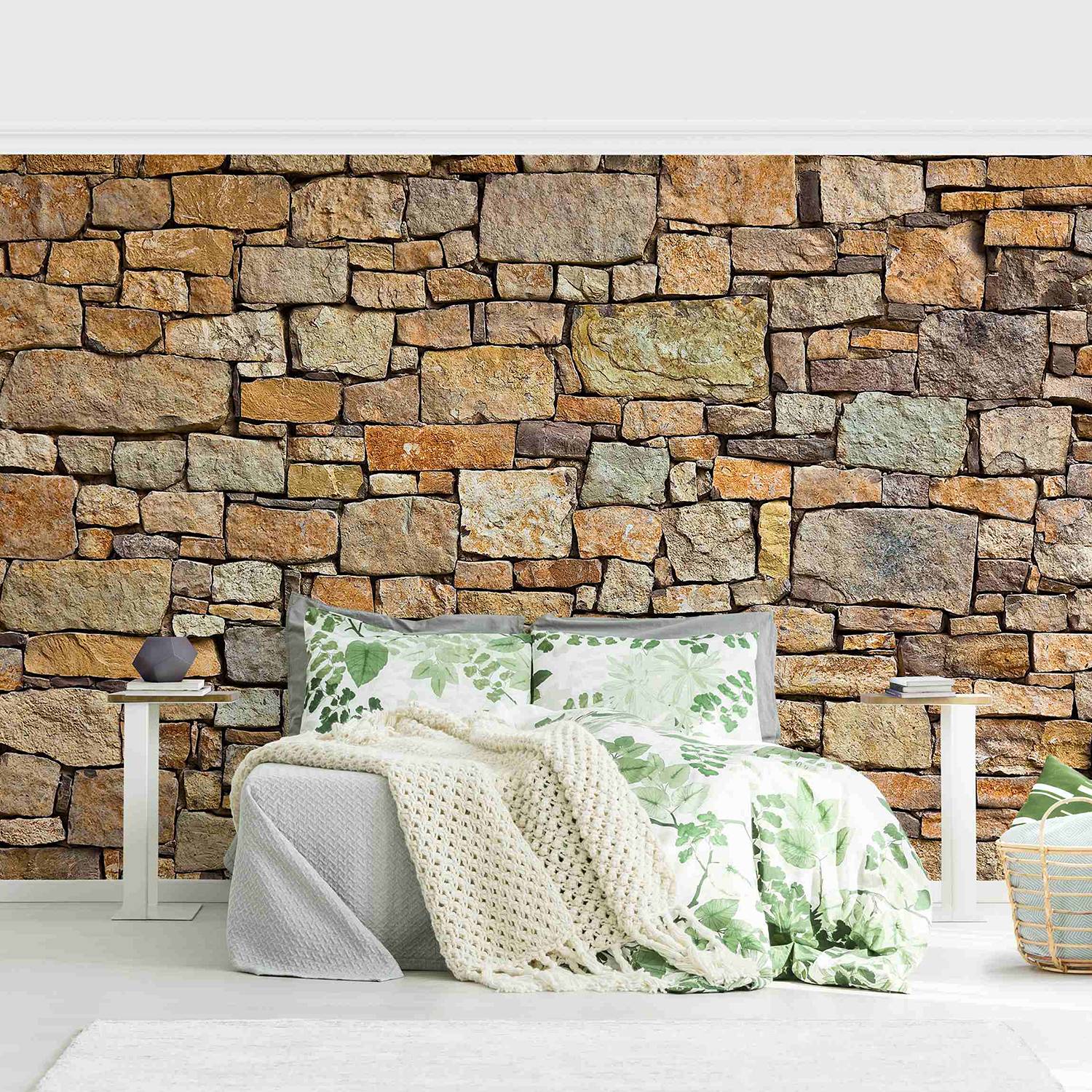 Vliestapete Croatia Stonewall Vliespapier Braun 384 x 255 cm