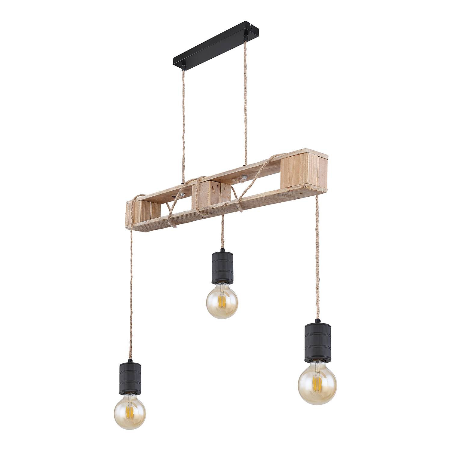 Joelle IV Pendant Lamp Iron 3-light