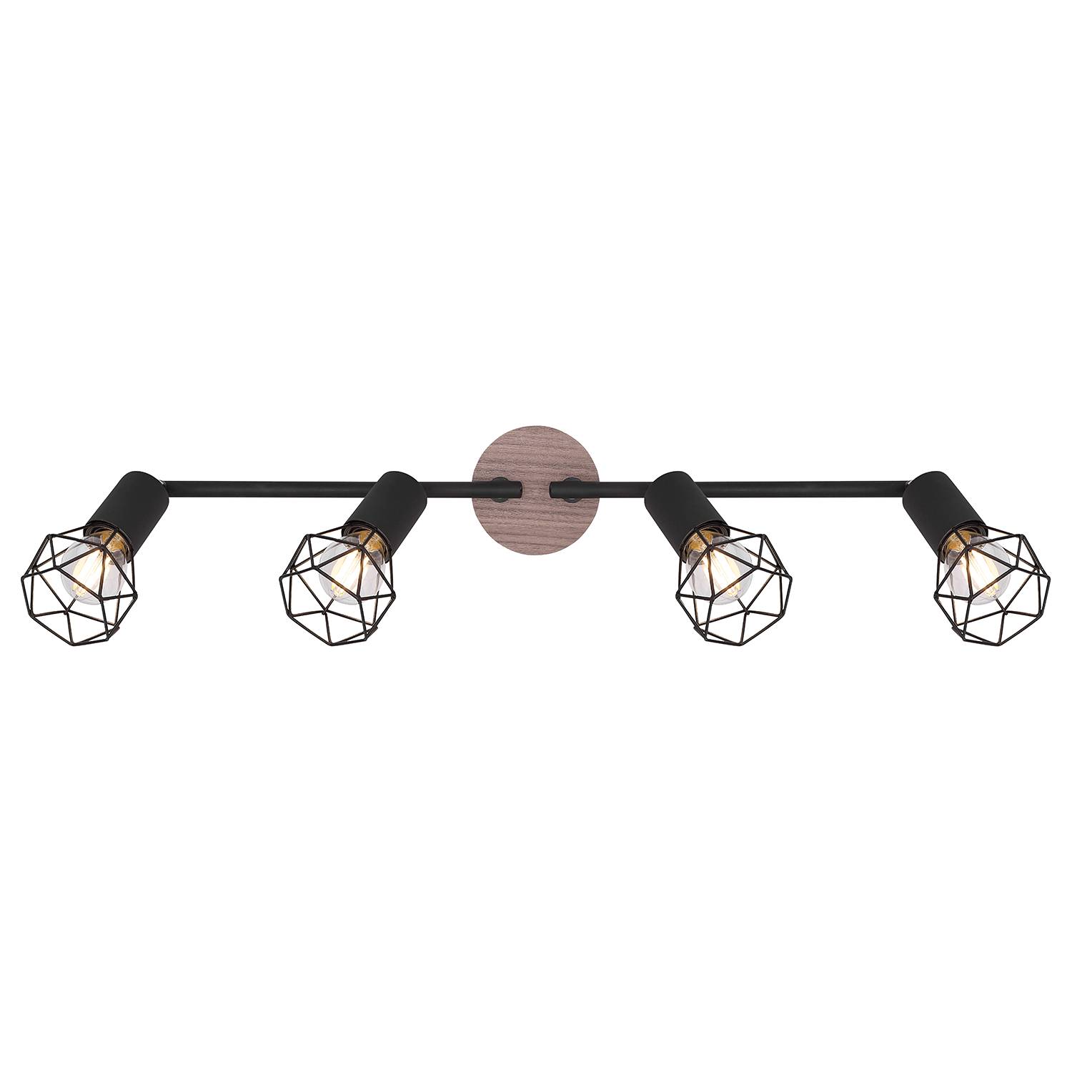 Xara IX Ceiling light Iron 4-flame