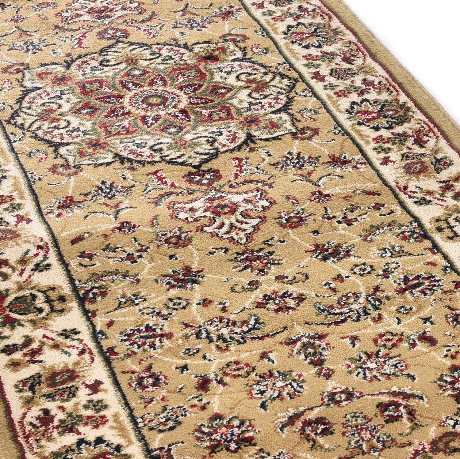 Hamadan Runner Polypropylene Beige