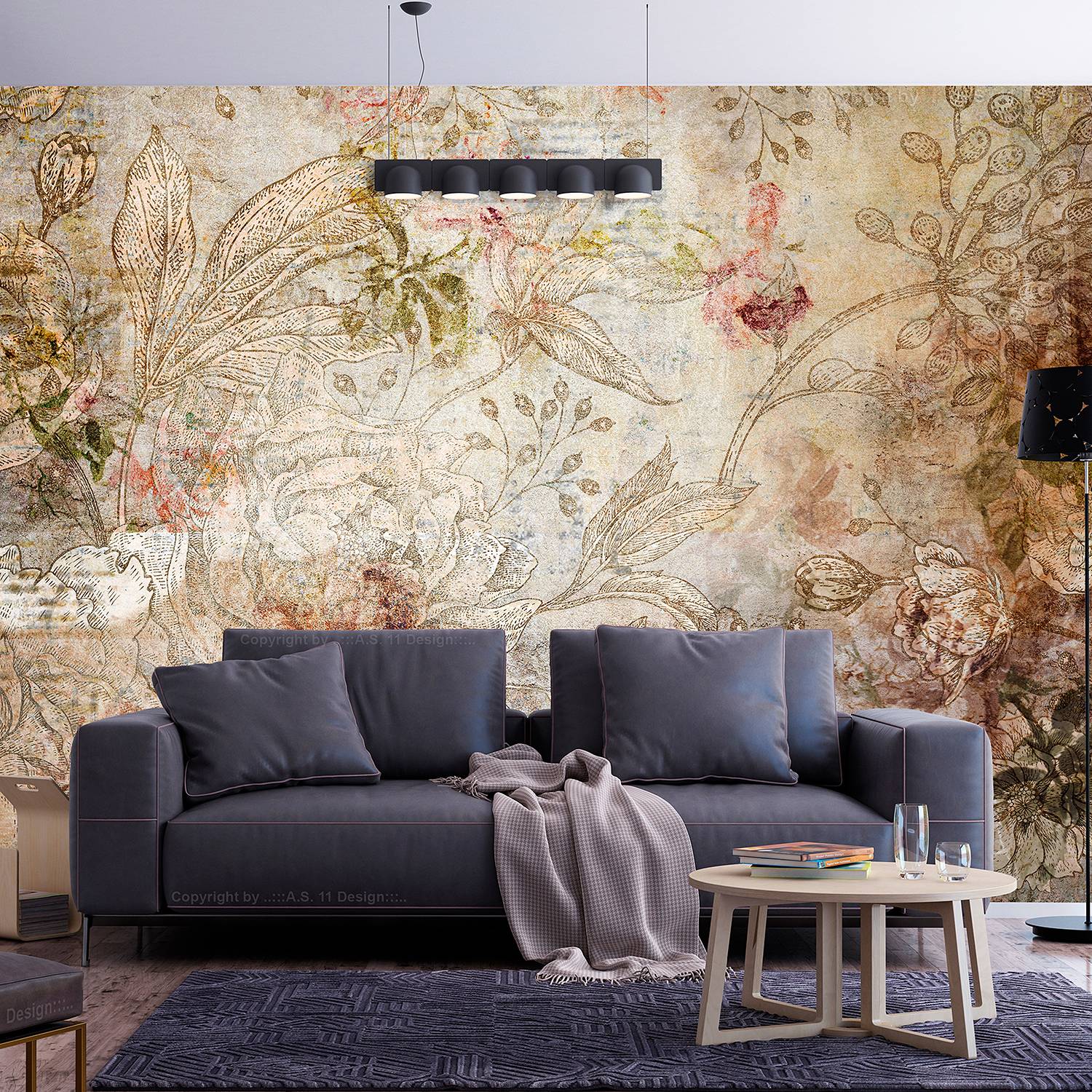 Vlies Fototapete Old Postcard Vlies Mehrfarbig 400 x 280 cm