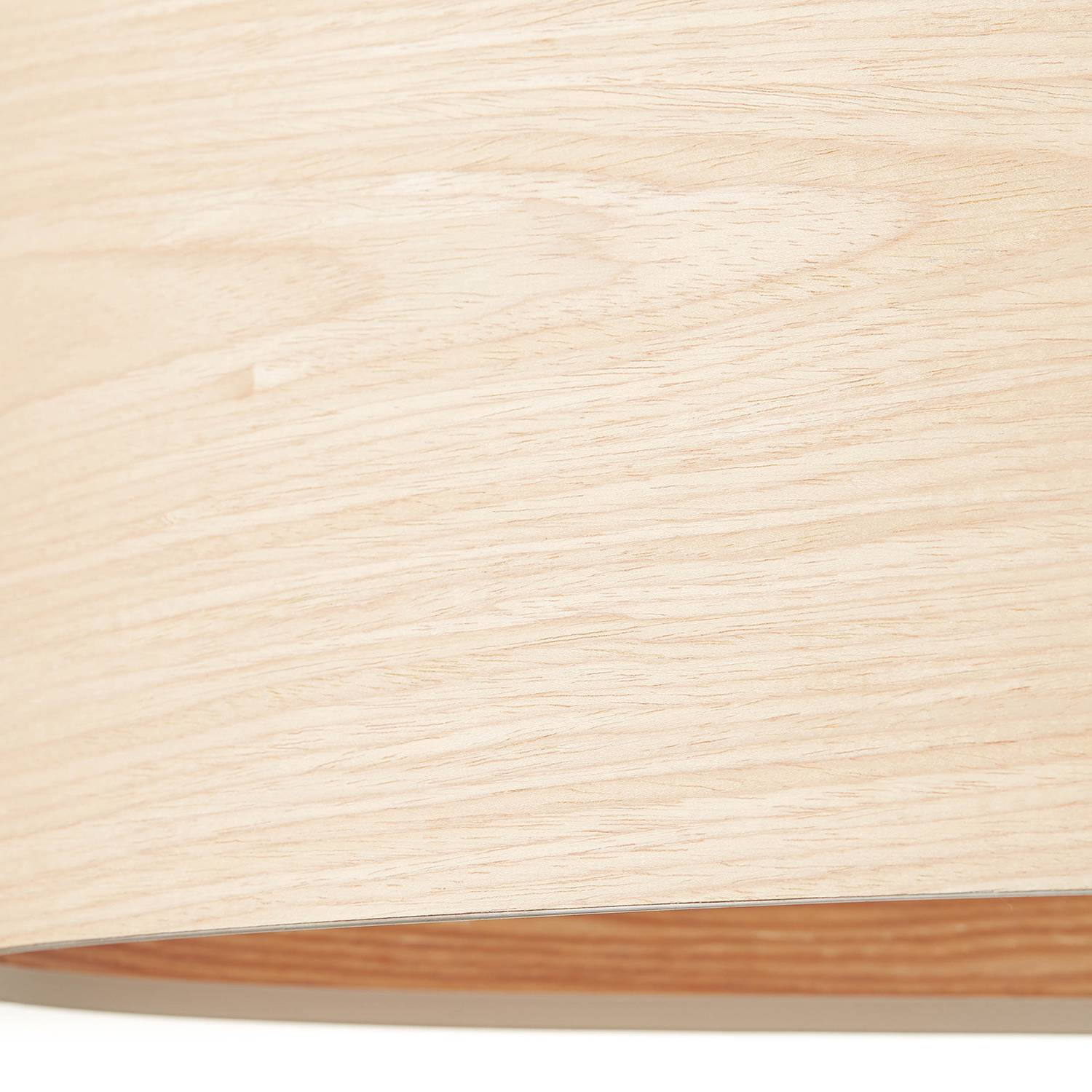 2-Flame pendant lamp Romm III Bamboo partly solid steel