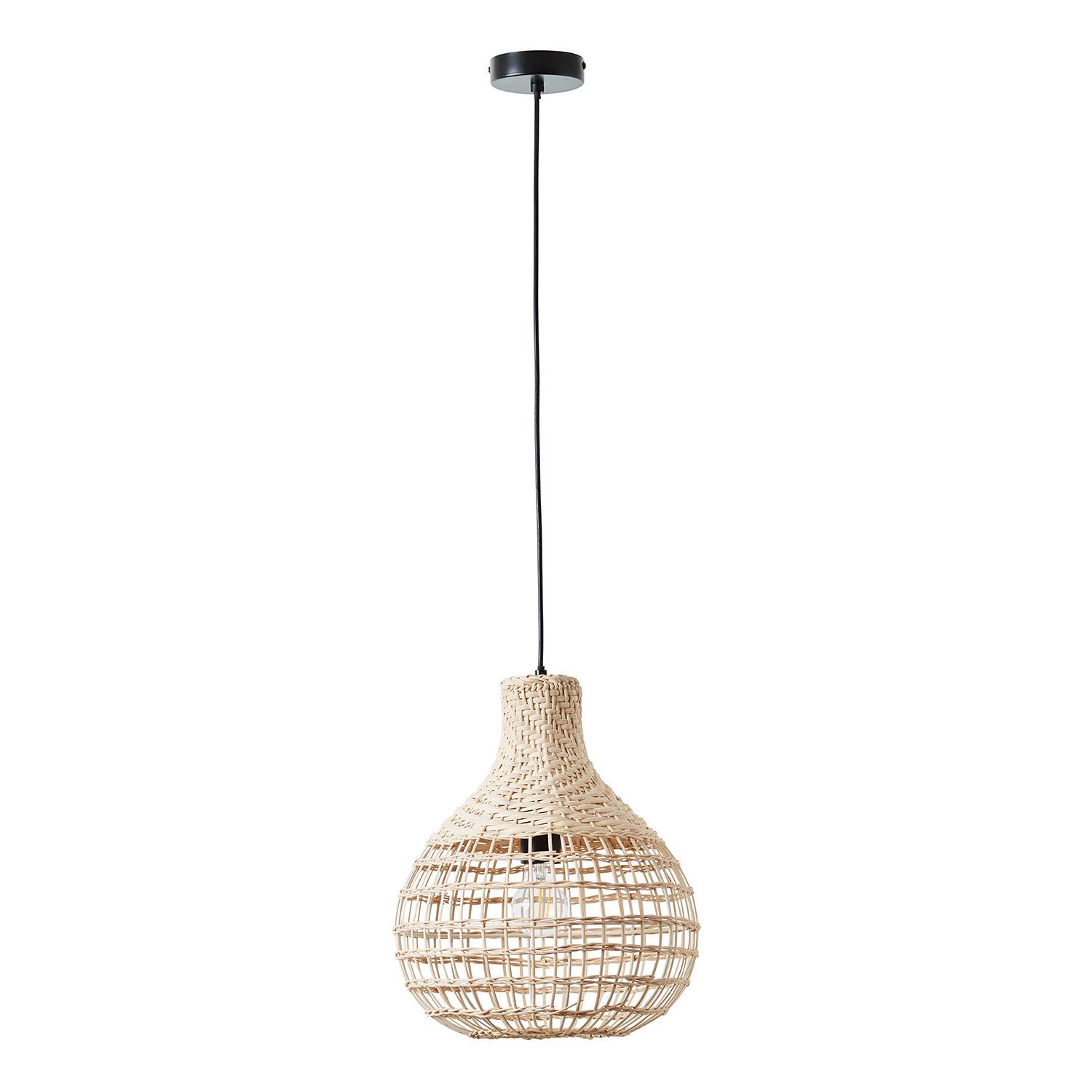 Pendant lamp Southsea Rattan Iron