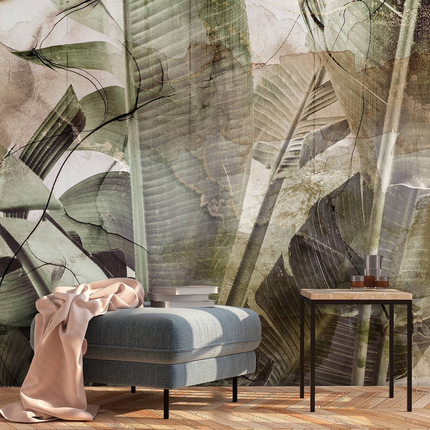 Vlies Fototapete Banana Jungle Vlies Grün 400 x 280 cm
