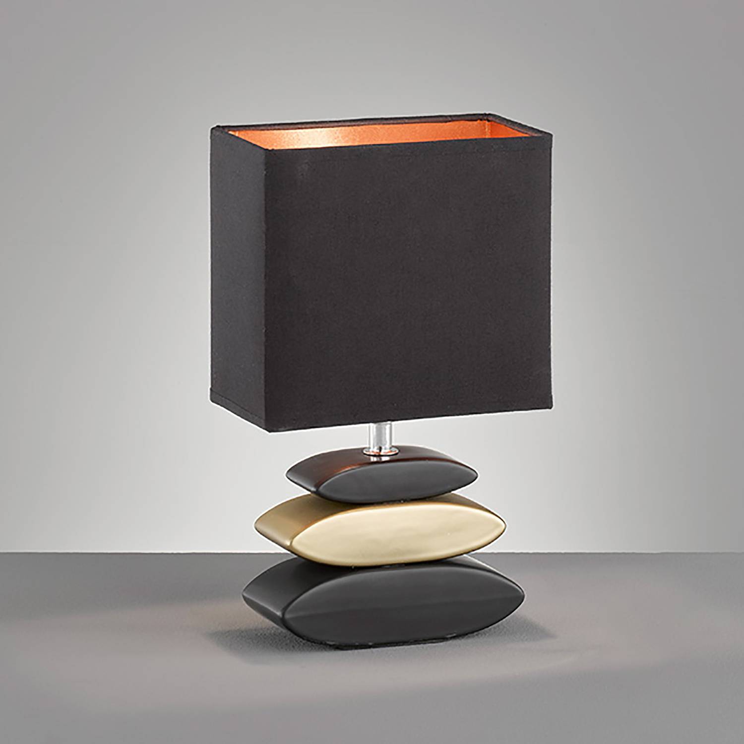 Table lamp Liner IV blended fabric ceramic