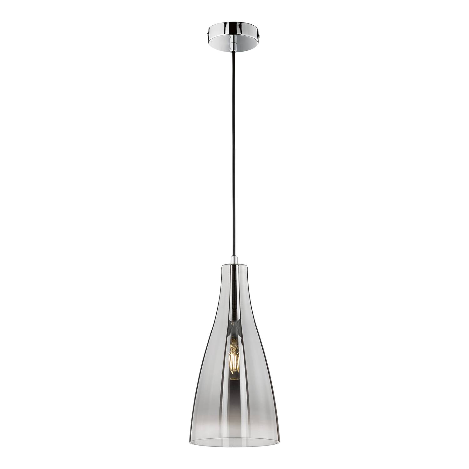 Pendelleuchte Zeal III Spiegelglas Silber