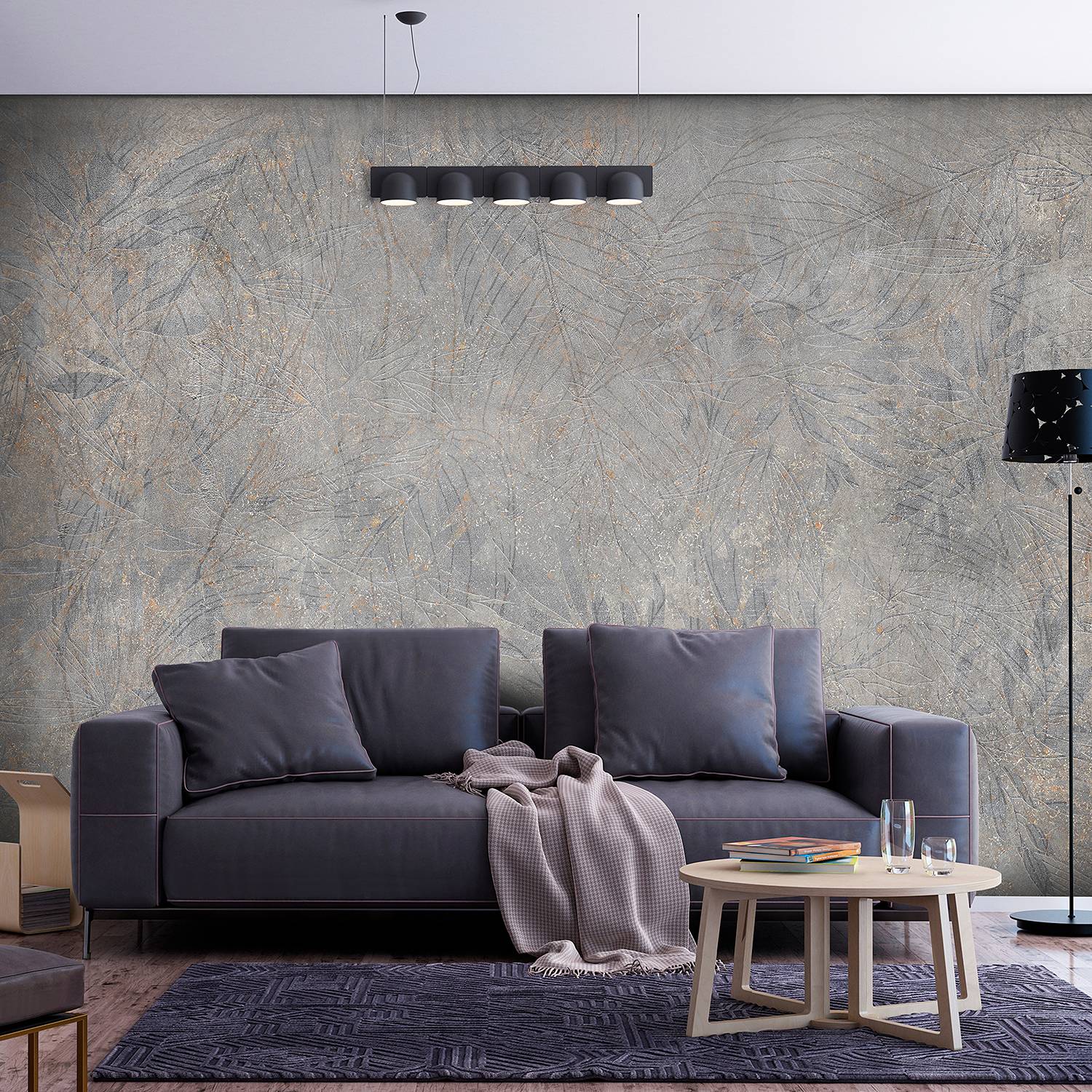 Fototapete Gray of Nature Vlies Lila 250 x 175 cm