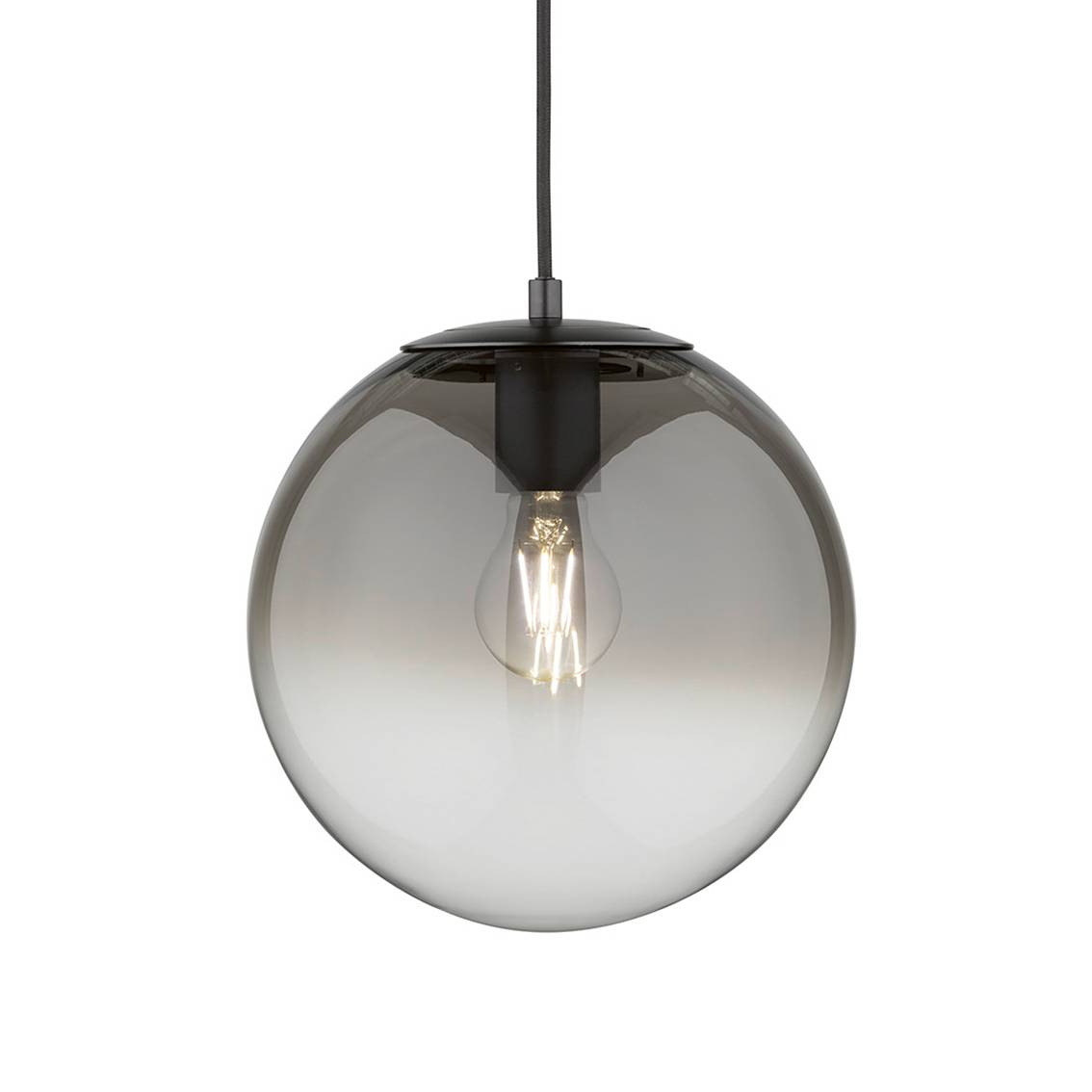 Pendant lamp Lina Smoked glass Iron