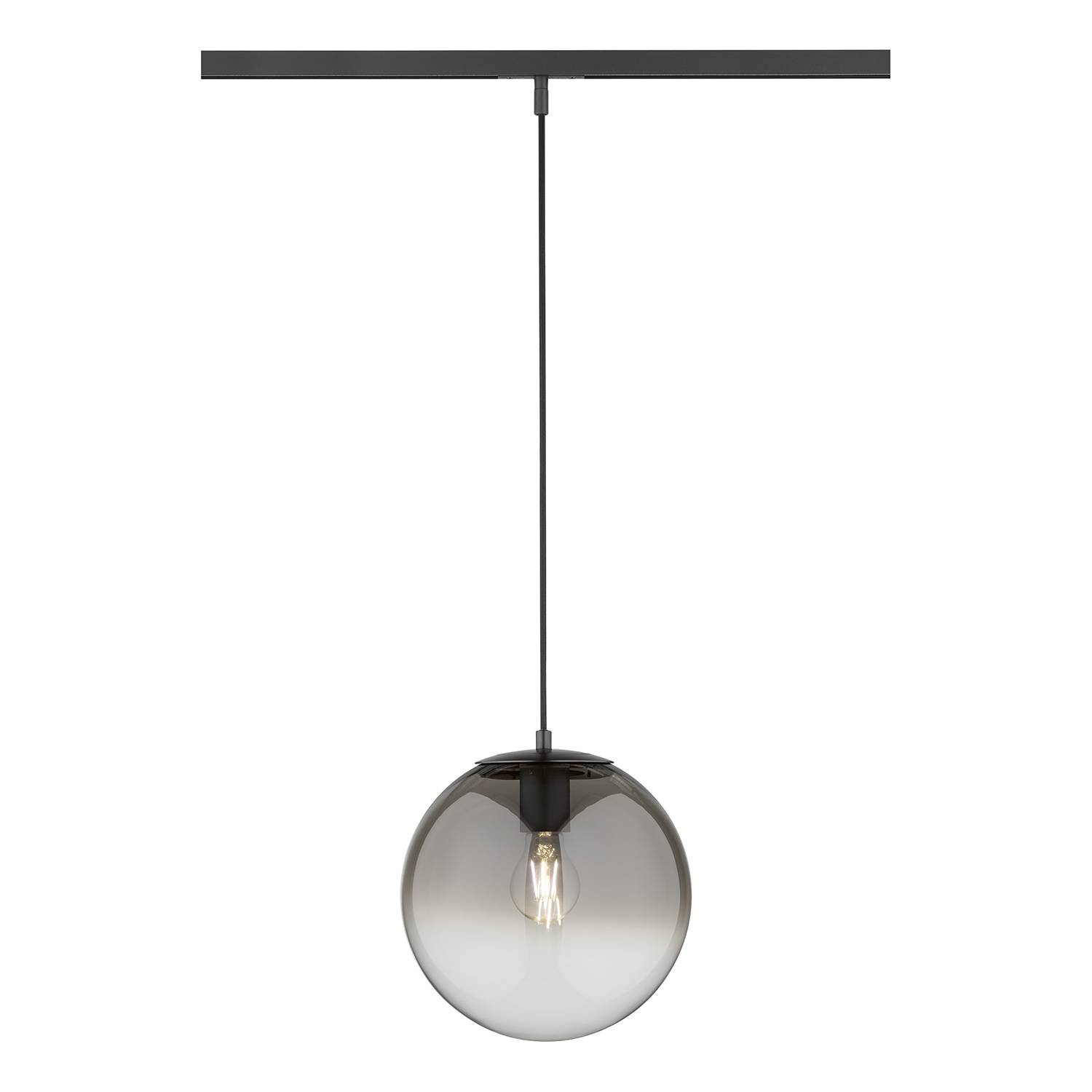 Pendant lamp Lina Smoked glass Iron
