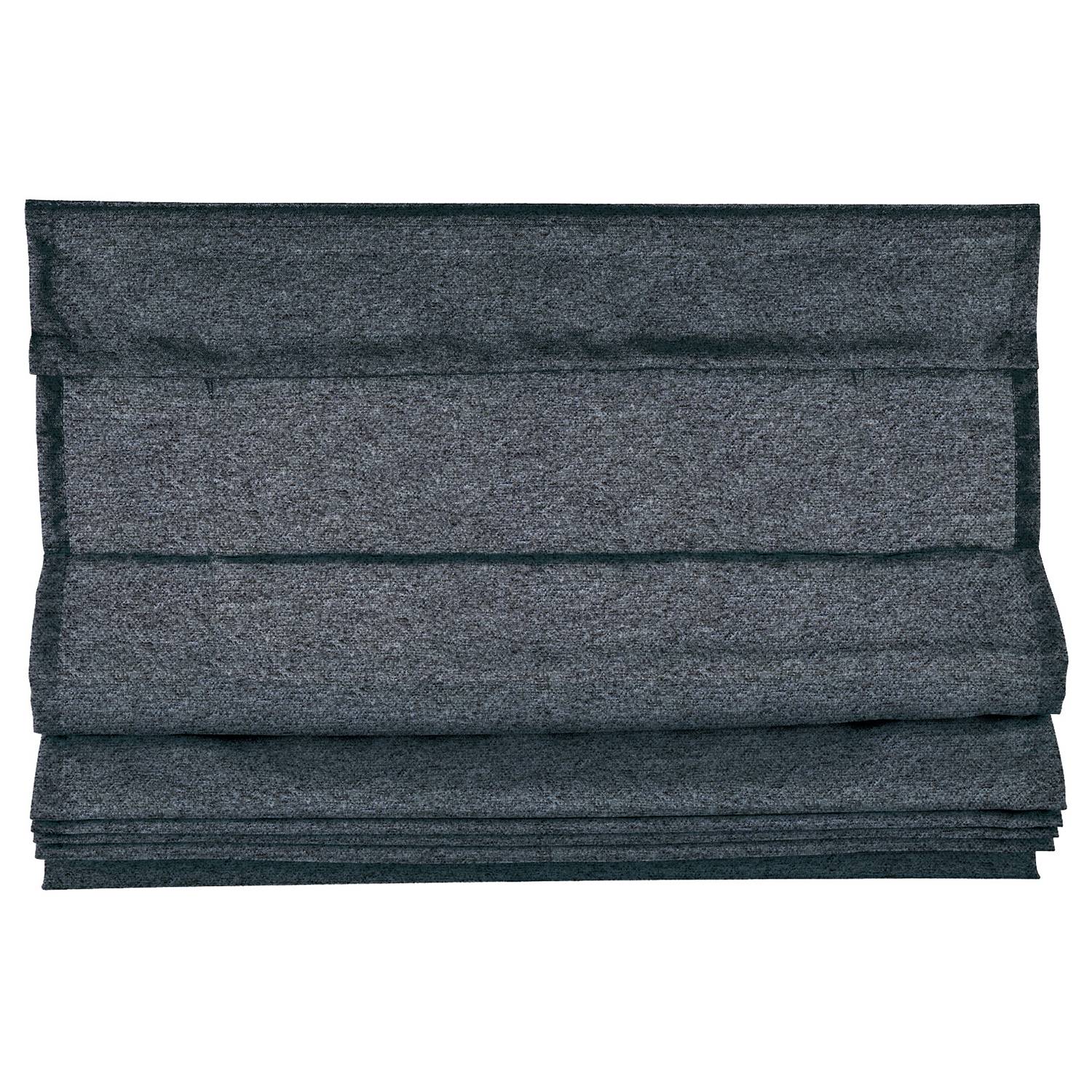 Faltrollo Chalet Blickdicht Polyester Anthrazit 130 x 80 cm