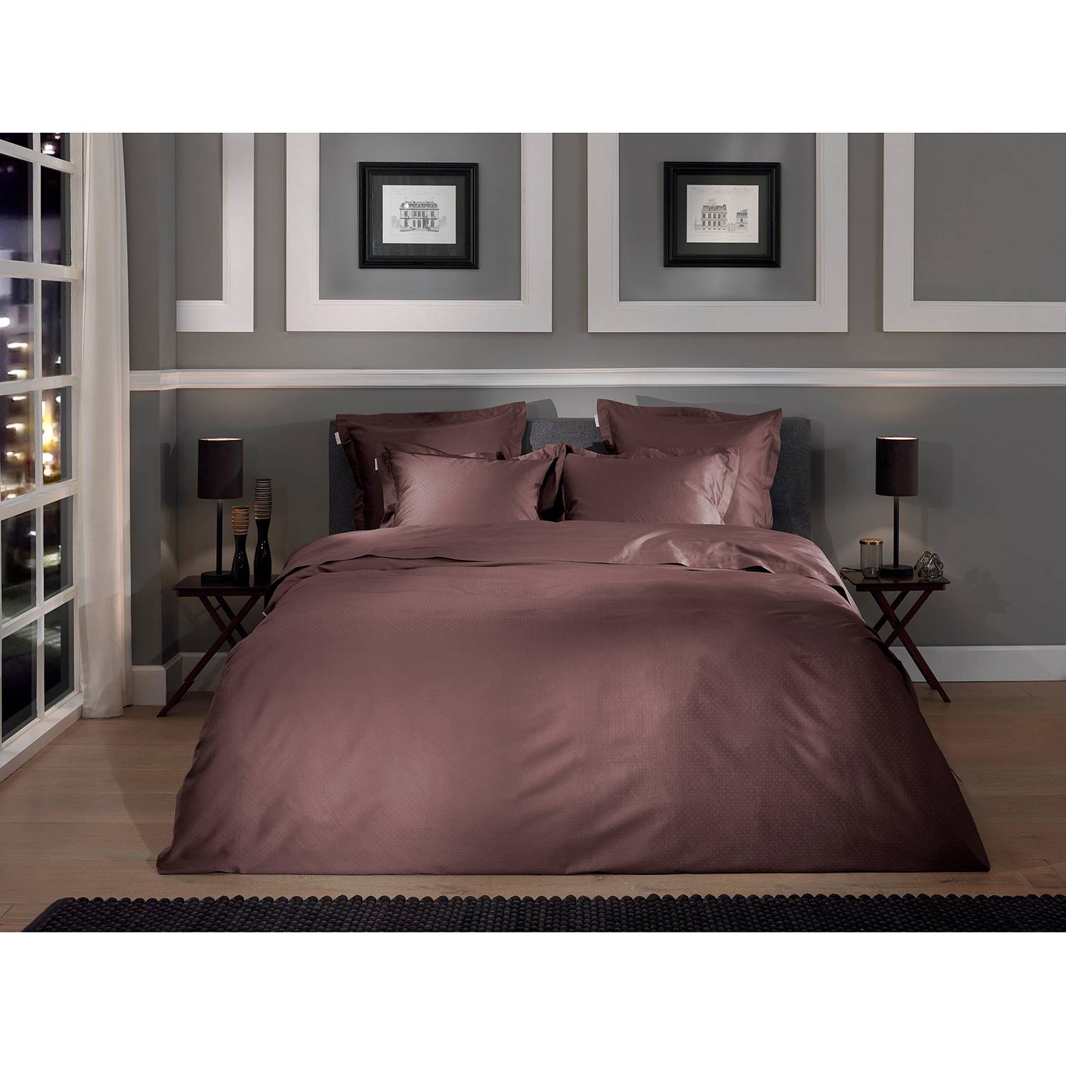 Bed linen set Punto Cotton Satin 240 x 260 + 2 pillows