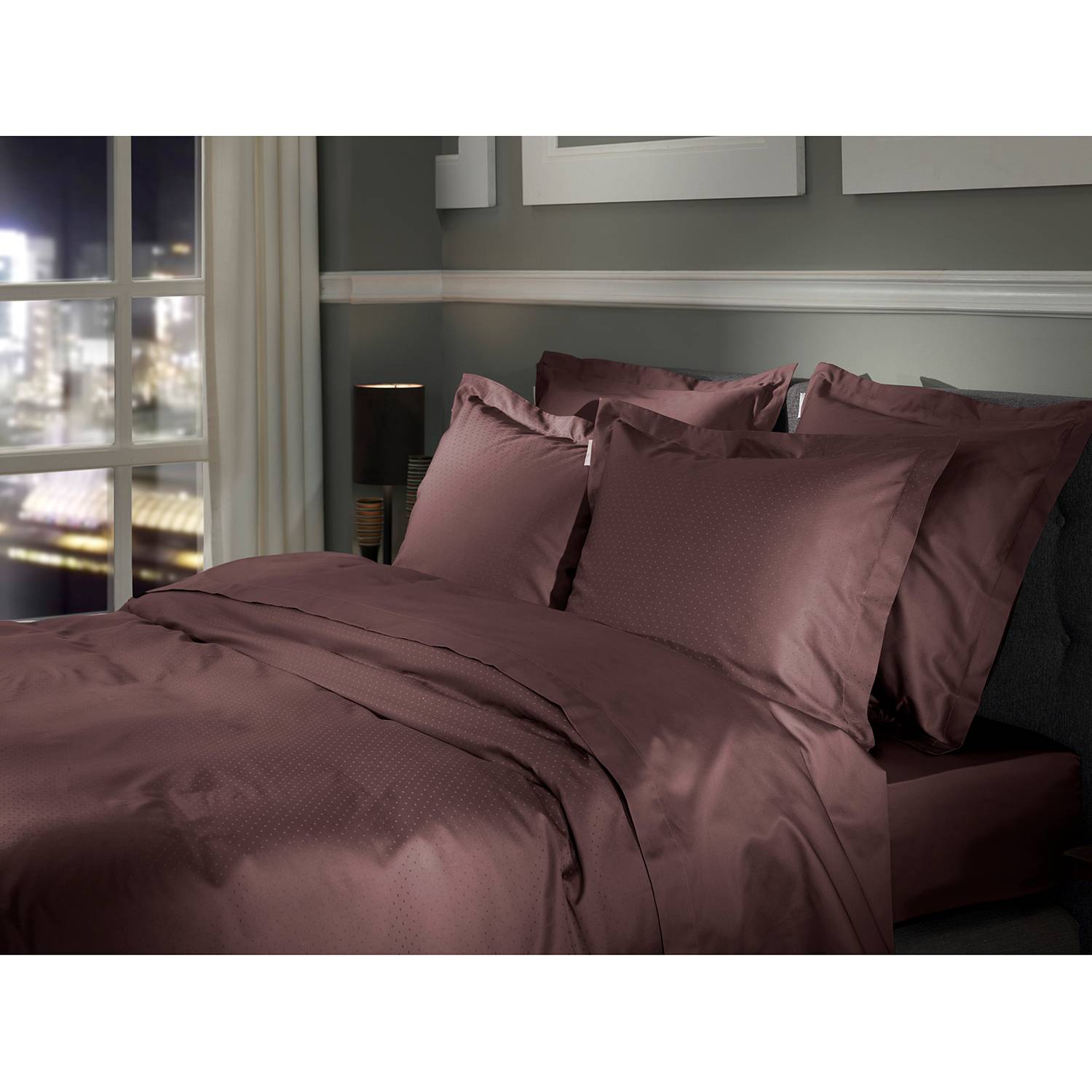 Bed linen set Punto Cotton Satin 240 x 260 + 2 pillows