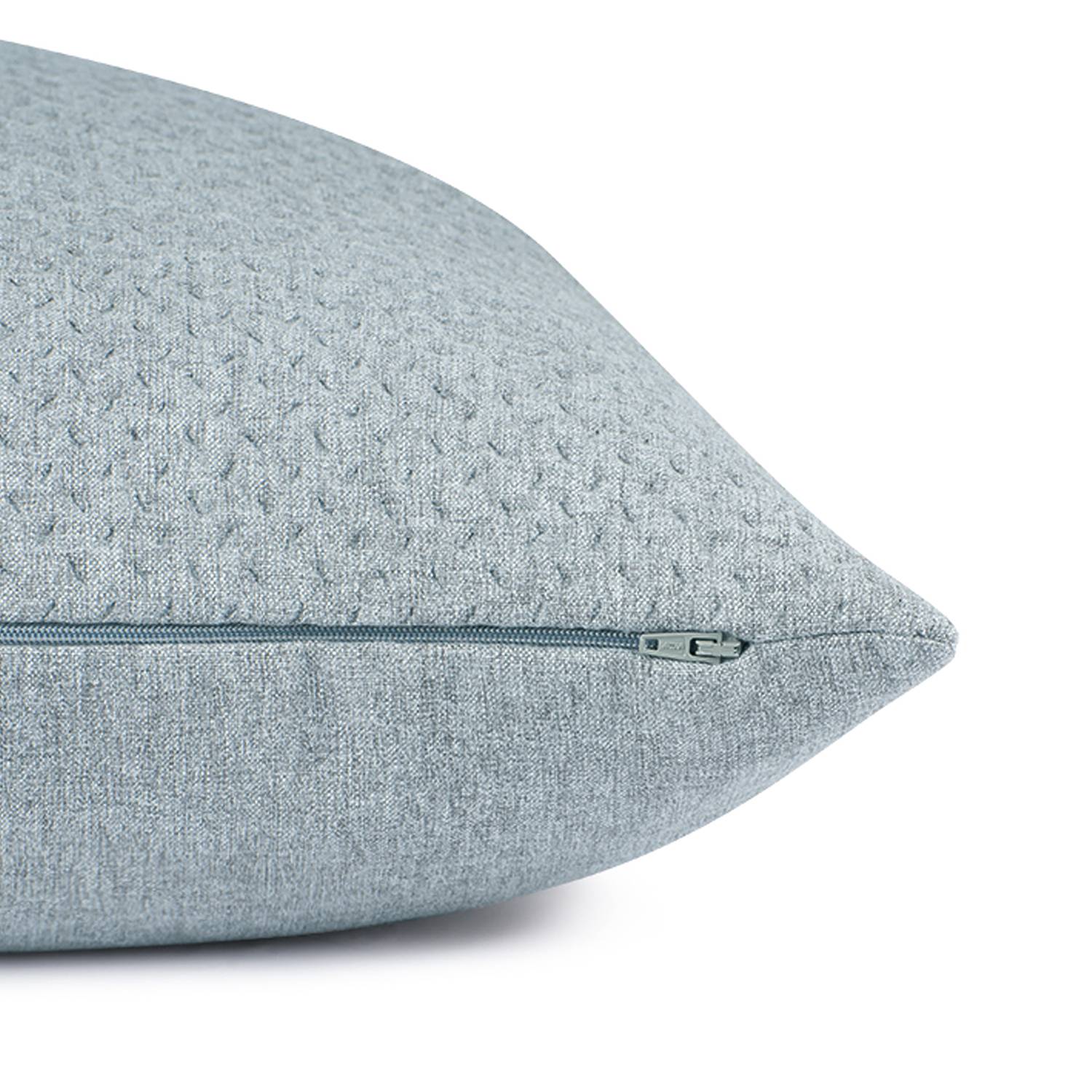 Harp Structure Pillowcase Polyester Blue-Grey 45 x 45 cm