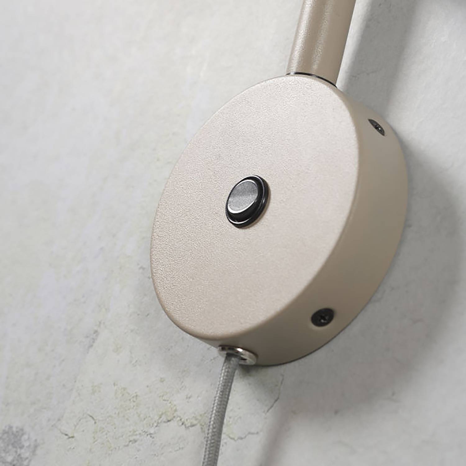 1-Flammig Wall Lamp Marseille Iron Sand