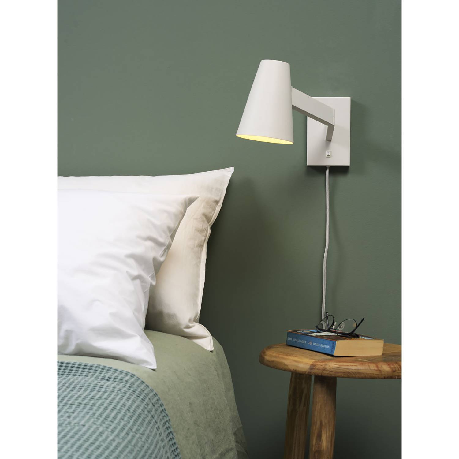 1-Flaming Wall Lamp Biarritz Iron White