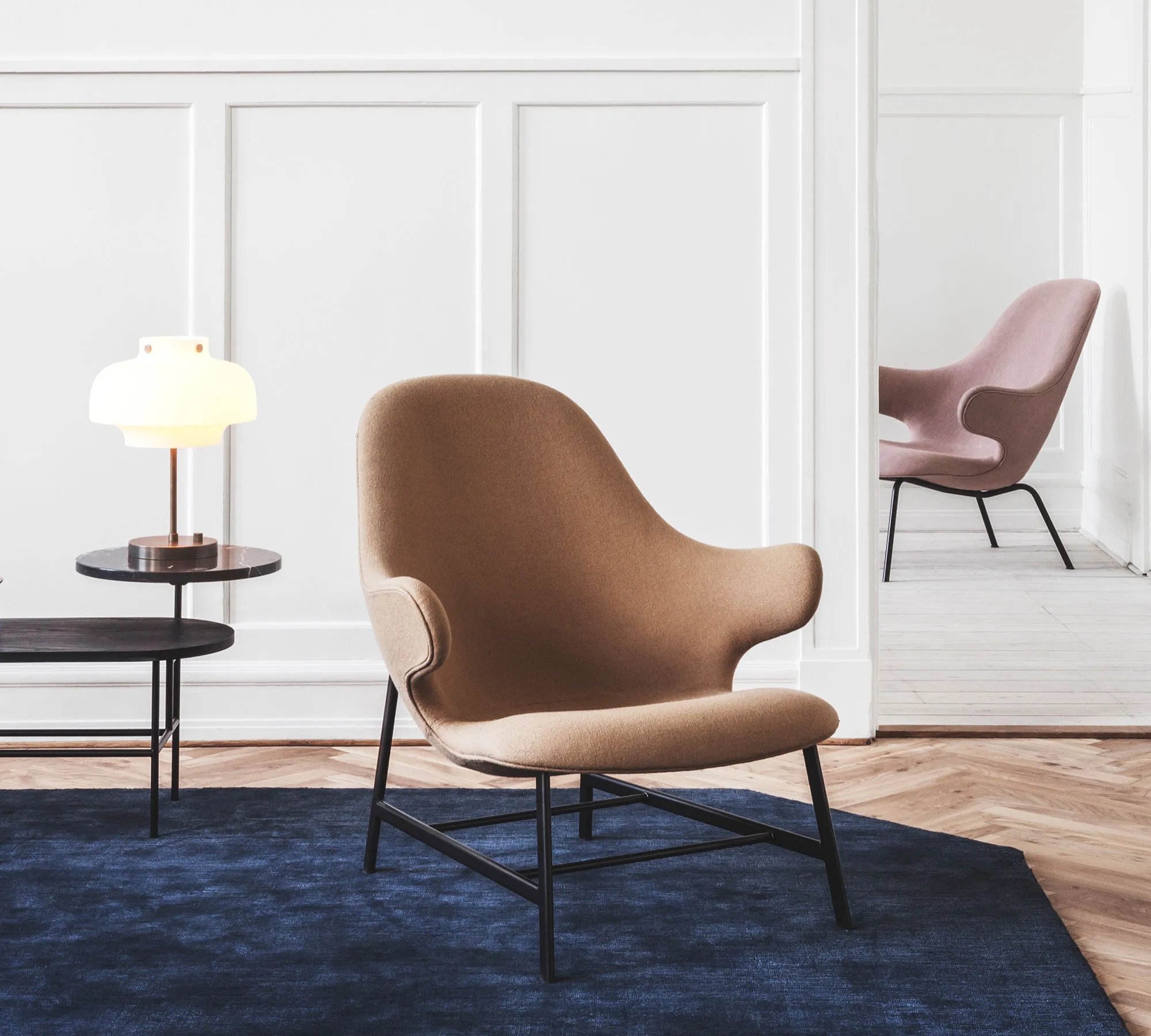 Catch JH14 Lounge Chair Rohrgestell Violett