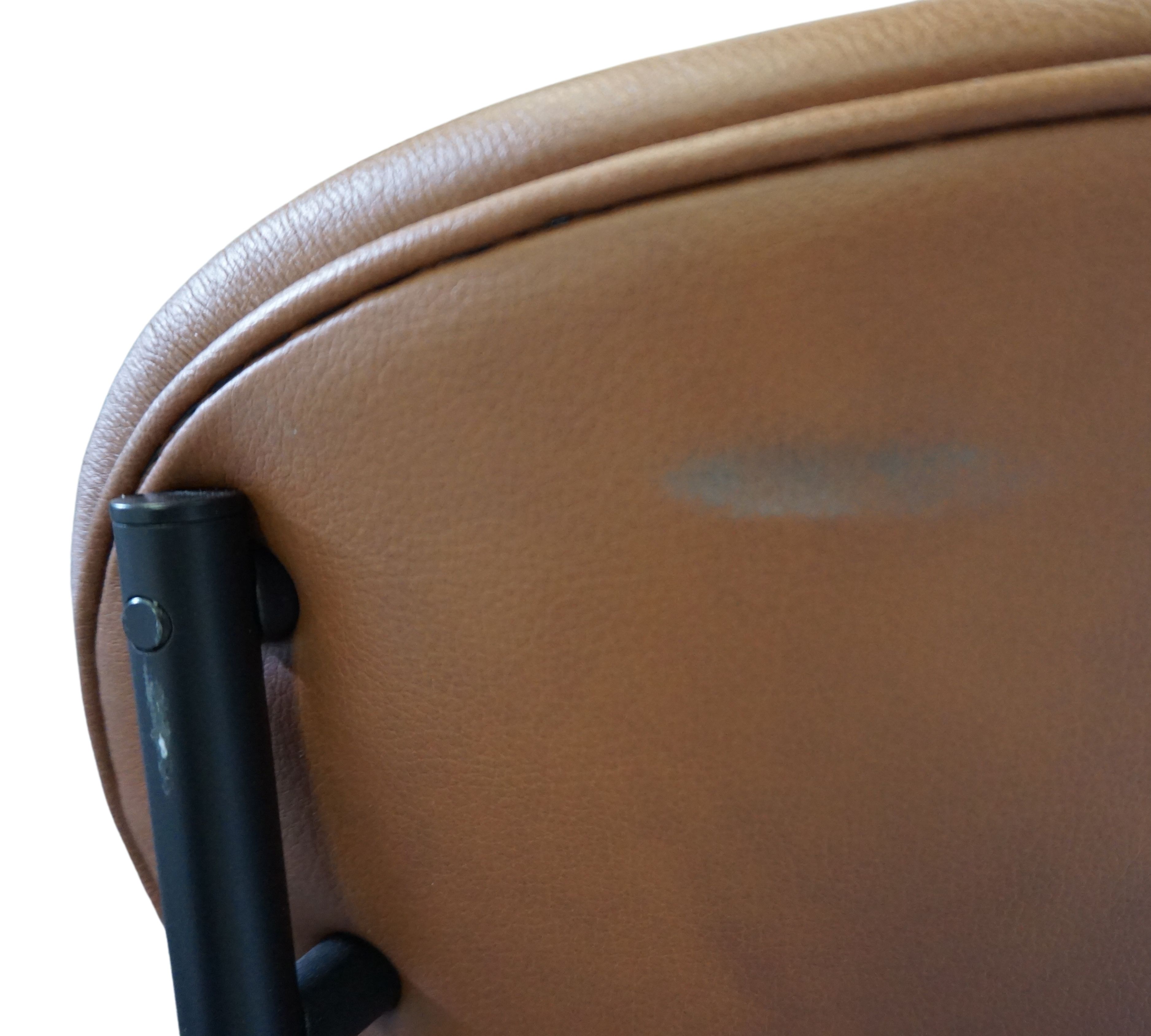 Verner Panton Series 430 Leather Chair Brown
